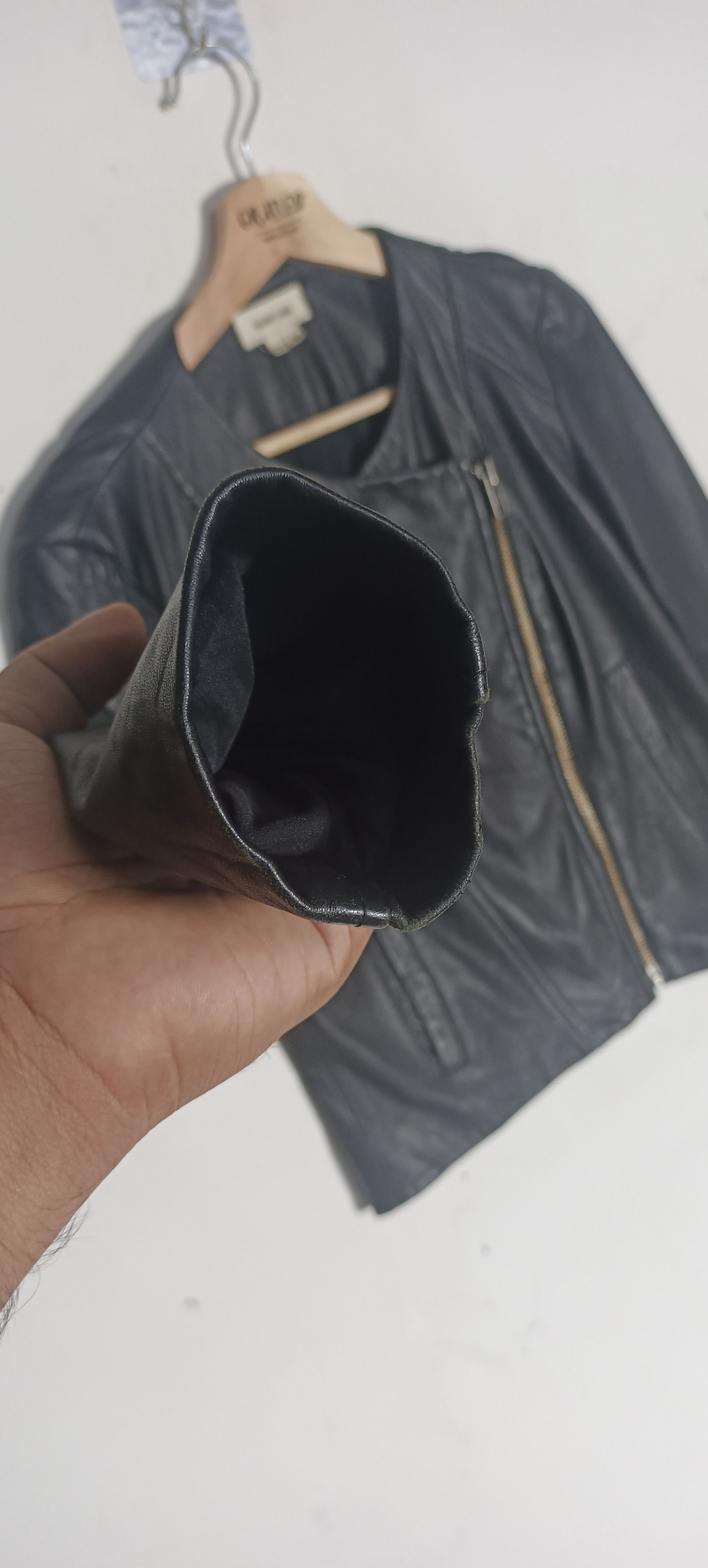 Helmut Lang 🔥HELMUT LANG Intermix Black Lamb Leather Asymmetrical Size S / US 4 / IT 40 - 11 Thumbnail