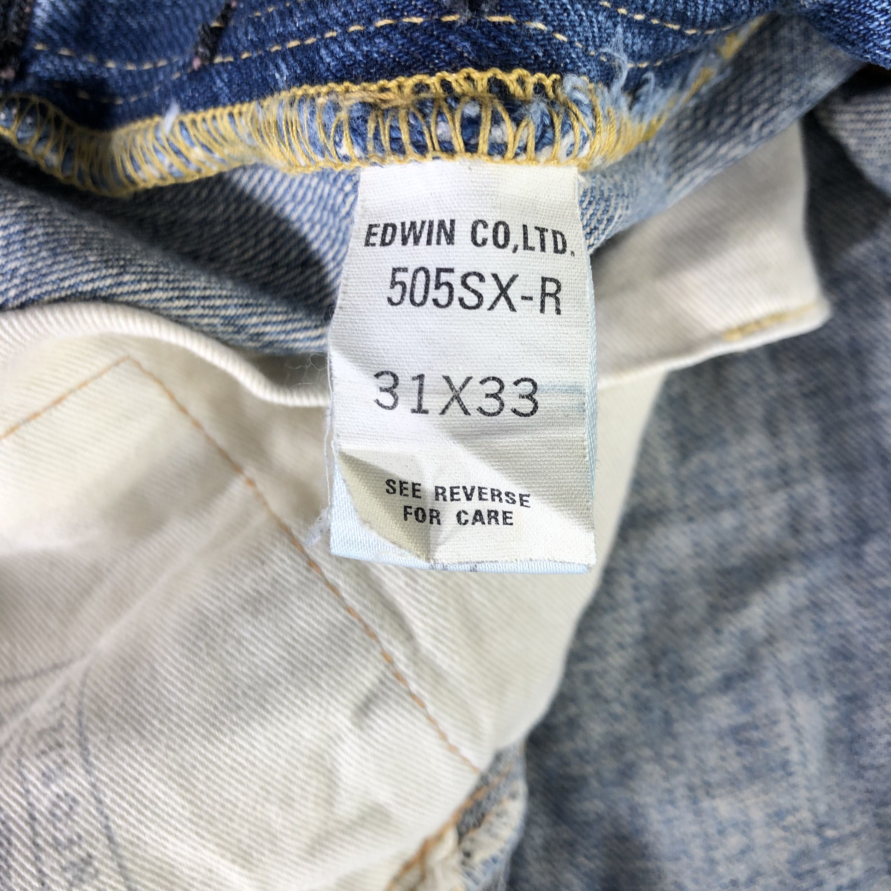 Edwin Vintage Blue Wash Edwin 505 Selvedge Jeans-JM3632 Size US 32 / EU 48 - 10 Thumbnail