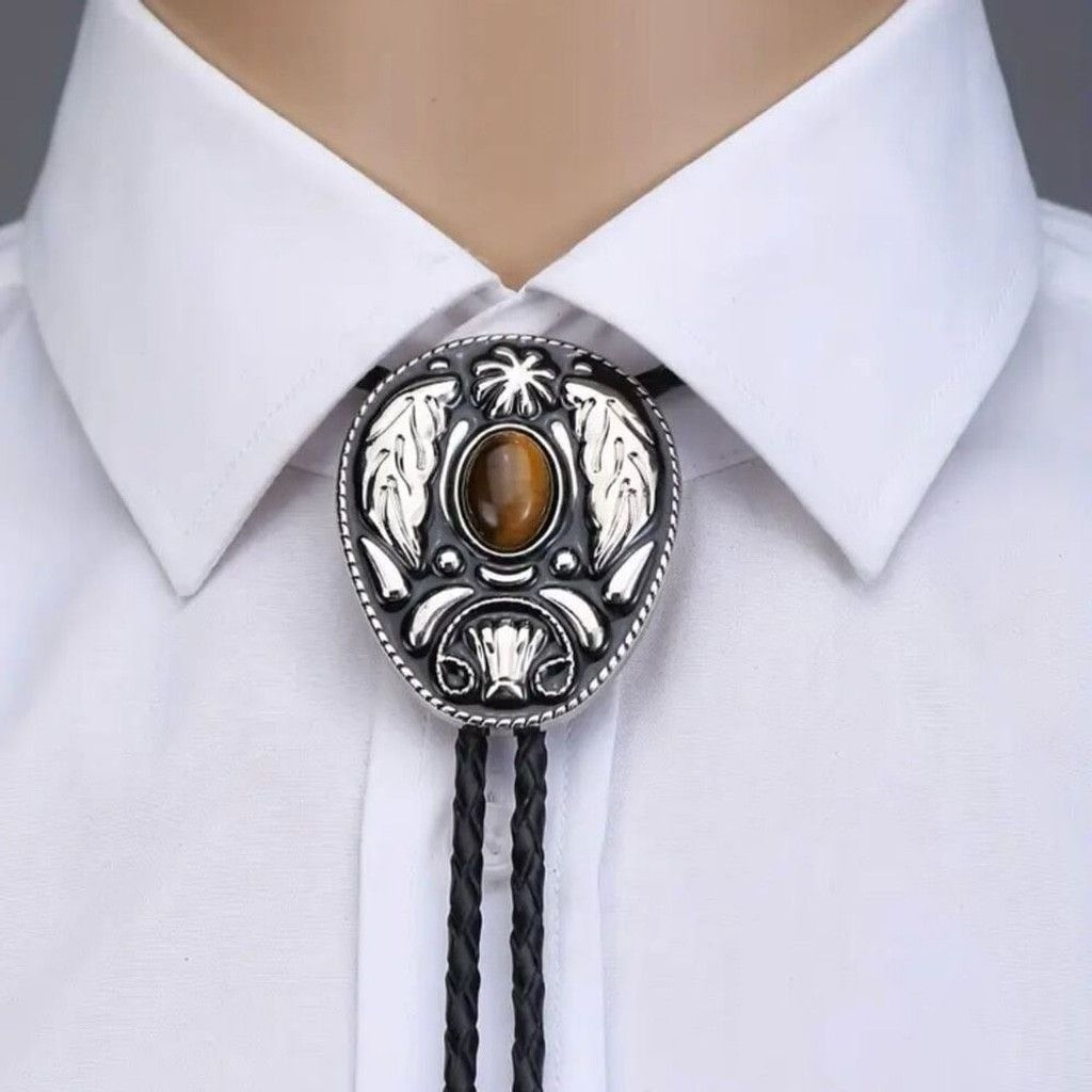 Other New Vintage Style Bolo Tie Western Leaf Design Rustic Size ONE SIZE - 1 Thumbnail