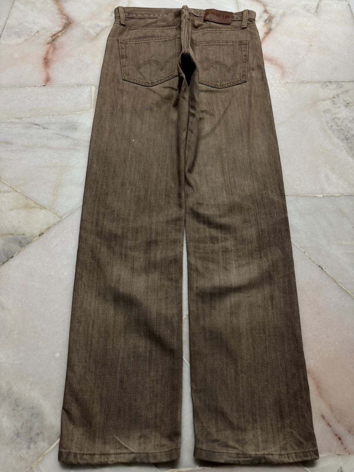 Edwin VINTAGE EDWIN NO.503 MUD WASHED DISTRESSED DENIM 90's STYLE Size US 29 - 11 Thumbnail