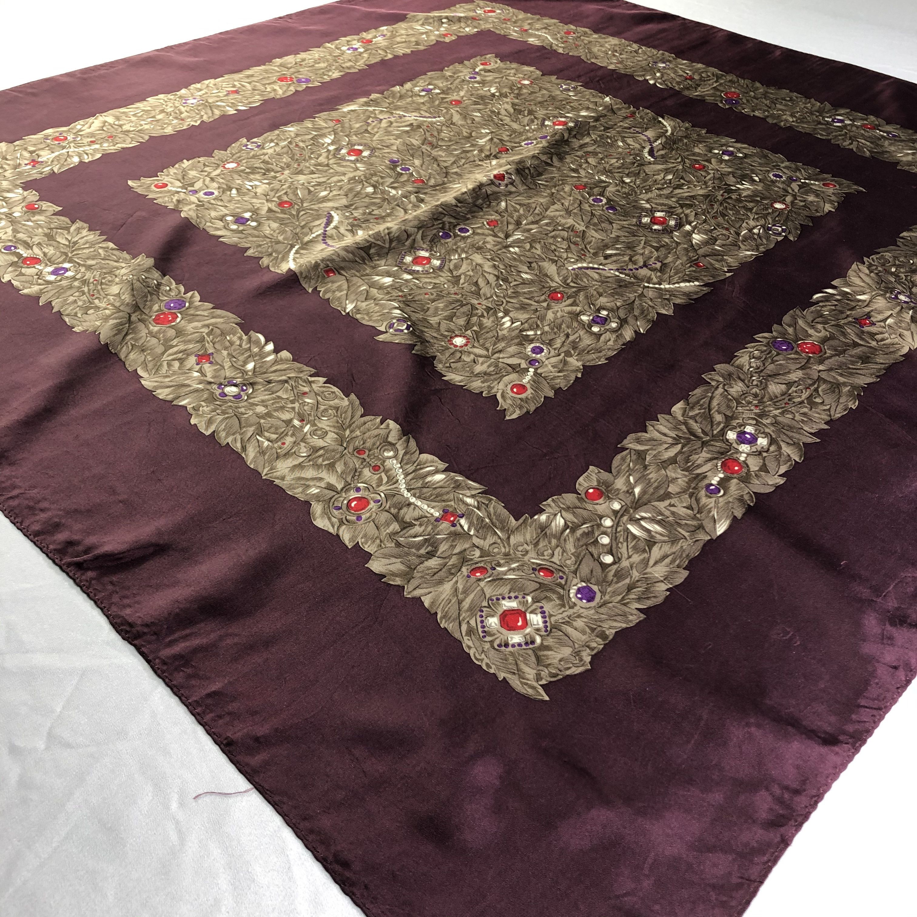 Vintage Vintage Silk Scarf Size ONE SIZE - 4 Thumbnail
