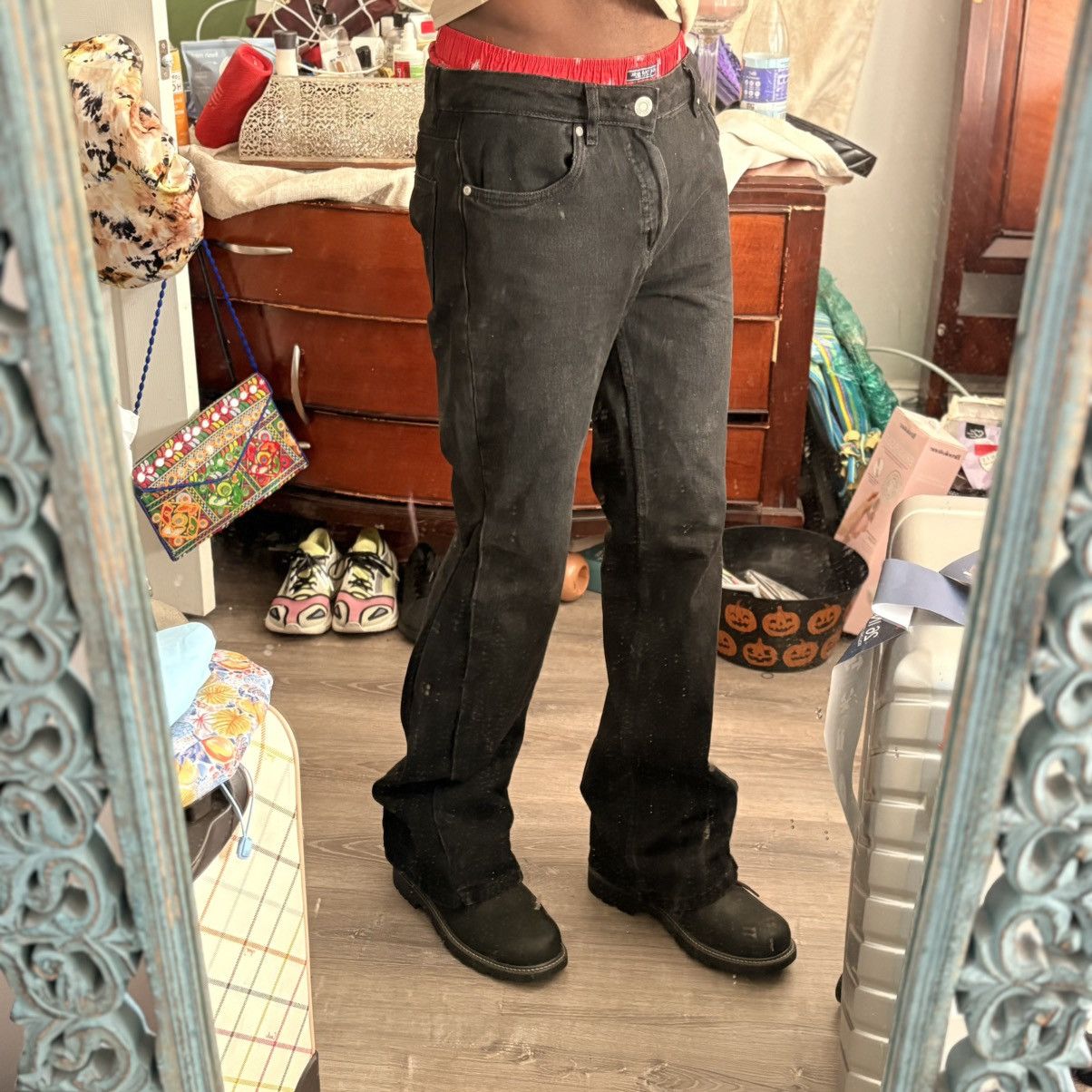 Other Black Waxed Raw Denim Jeans by Five-Koh | Grailed