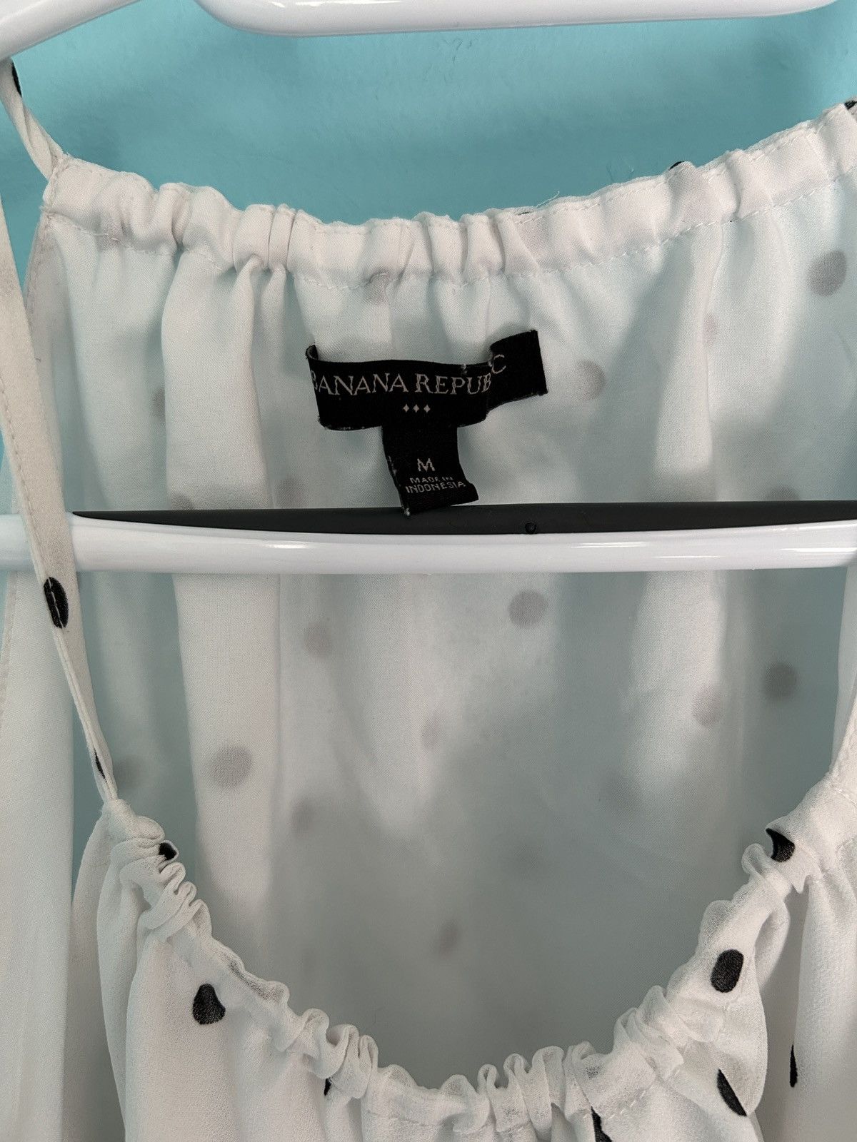 Banana Republic White polka dot sleeveless blouse size M Size M / US 6-8 / IT 42-44 - 2 Thumbnail