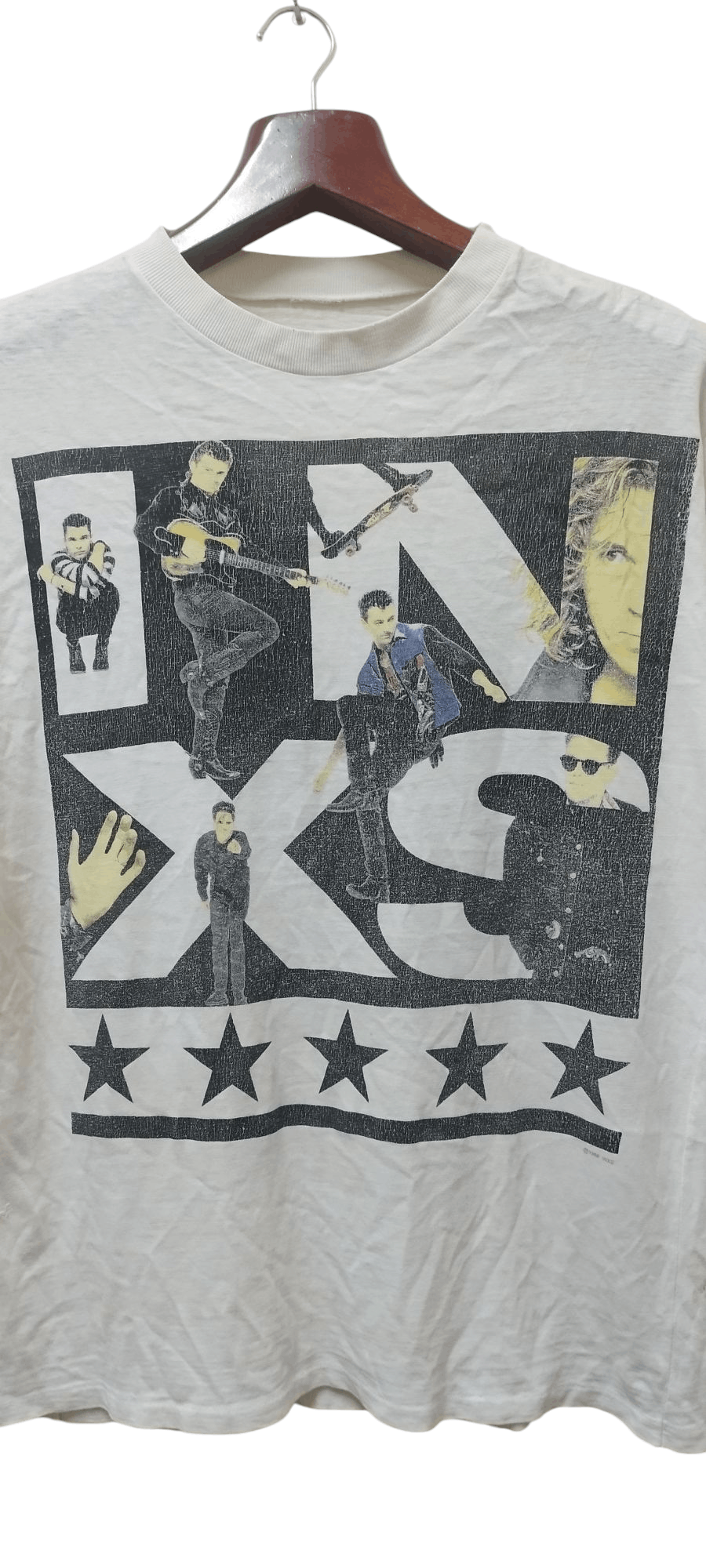 Band Tees × Vintage Vtg 80's INXS Band Calling All Nation 1988 Tour T-shirt Size US XL / EU 56 / 4 - 4 Thumbnail