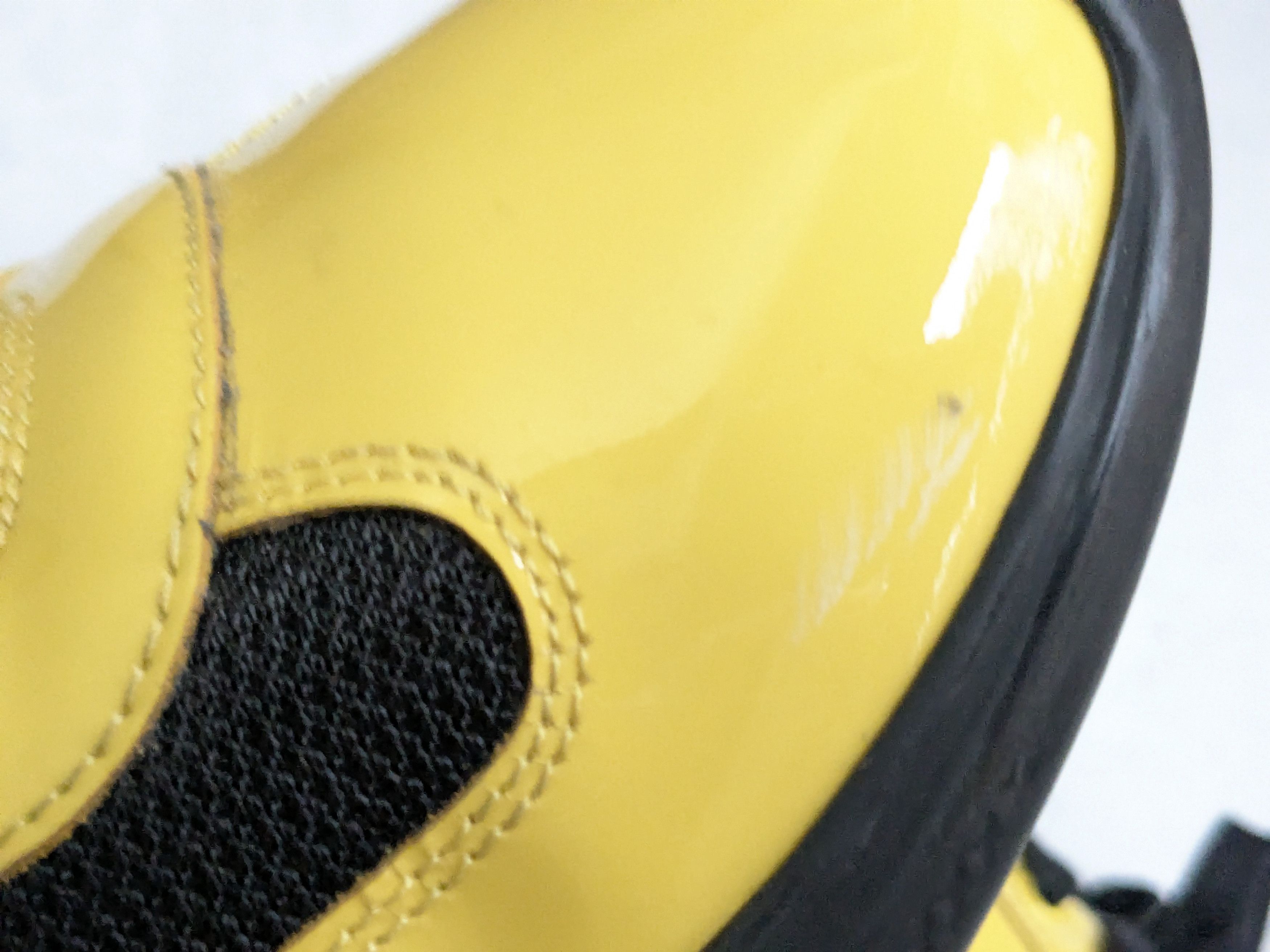 Prada Prada America's Cup Sneakers Yellow Patent Leather Black 10 Size US 10 / EU 43 - 10 Thumbnail