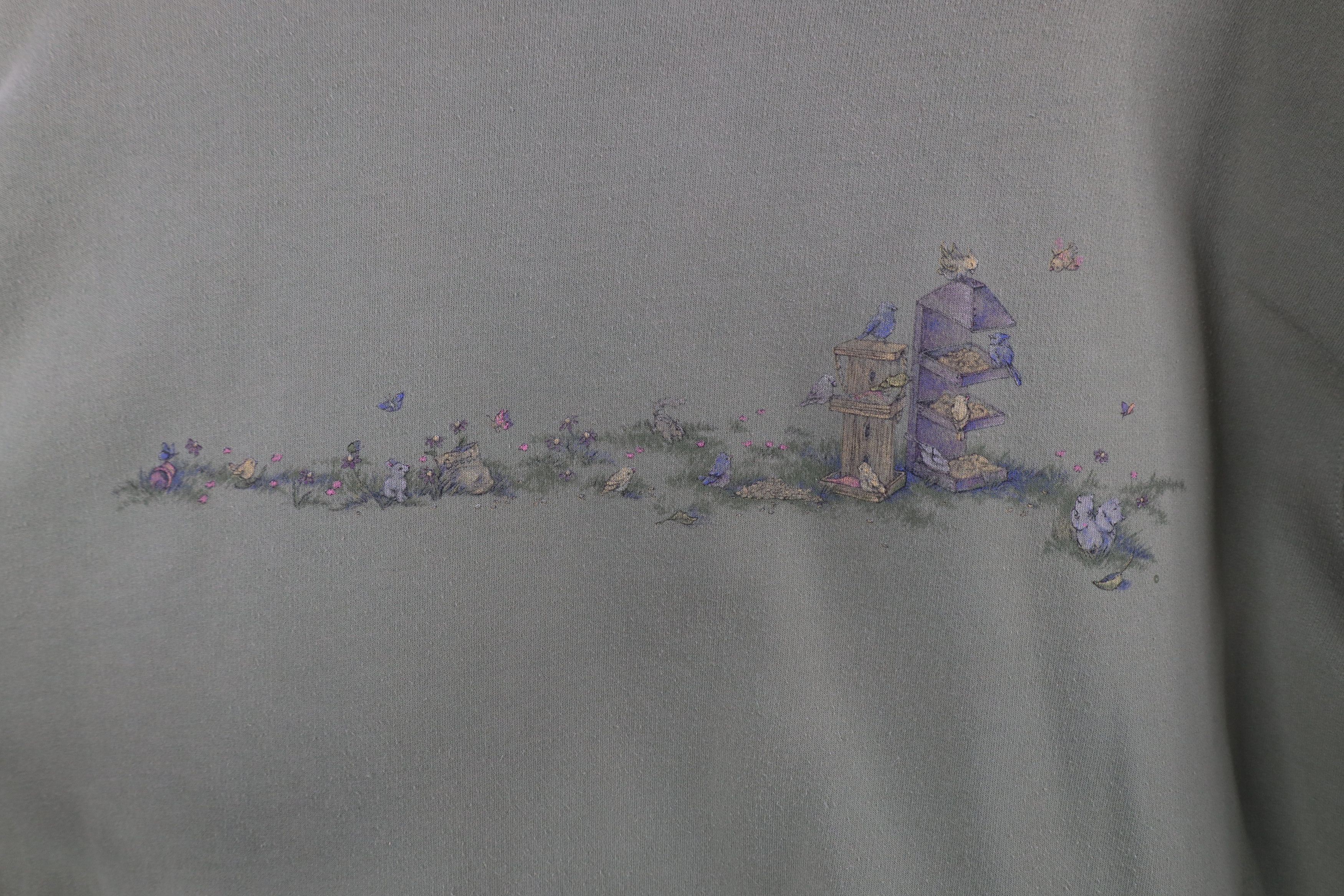 Vintage Vintage 90s Streetwear Bird Butterfly Crewneck Sweatshirt Size XXL / US 16-18 / IT 52-54 - 11 Thumbnail