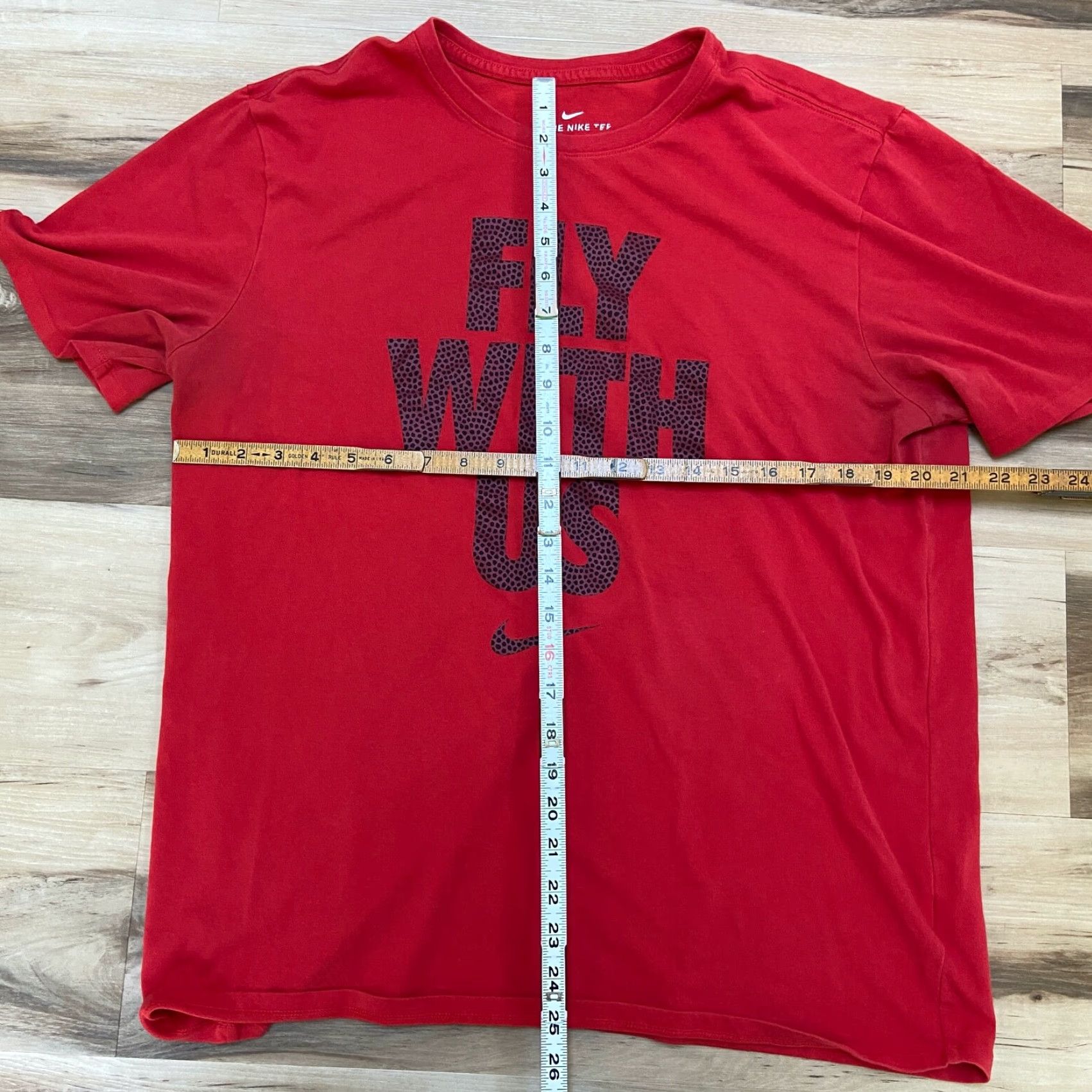 Nike Nike Dri-Fit Tee Shirt Mens XL Red Athletic Cut Swoosh Fly With Us Logo Short Sleeve Crew Neck Shirt Size US XL / EU 56 / 4 - 6 Thumbnail