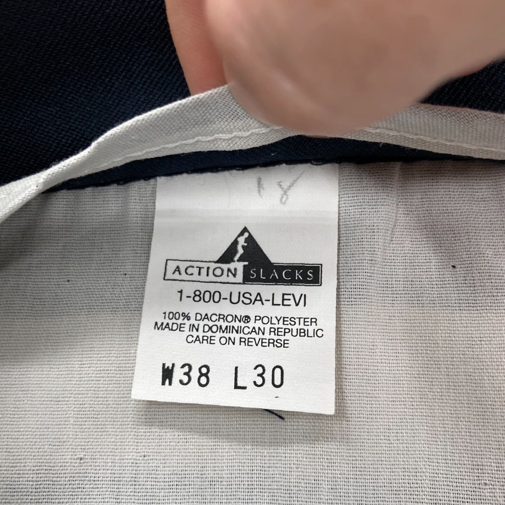 Levi's VINTAGE Levi's Action Slacks Pants Mens 38x26 Gray Polyester 1998 USA Levi's Action Slacks Pants Mens 38x26 Gray Dacron Polyester 1998 USA Size US 38 / EU 54 - 5 Thumbnail
