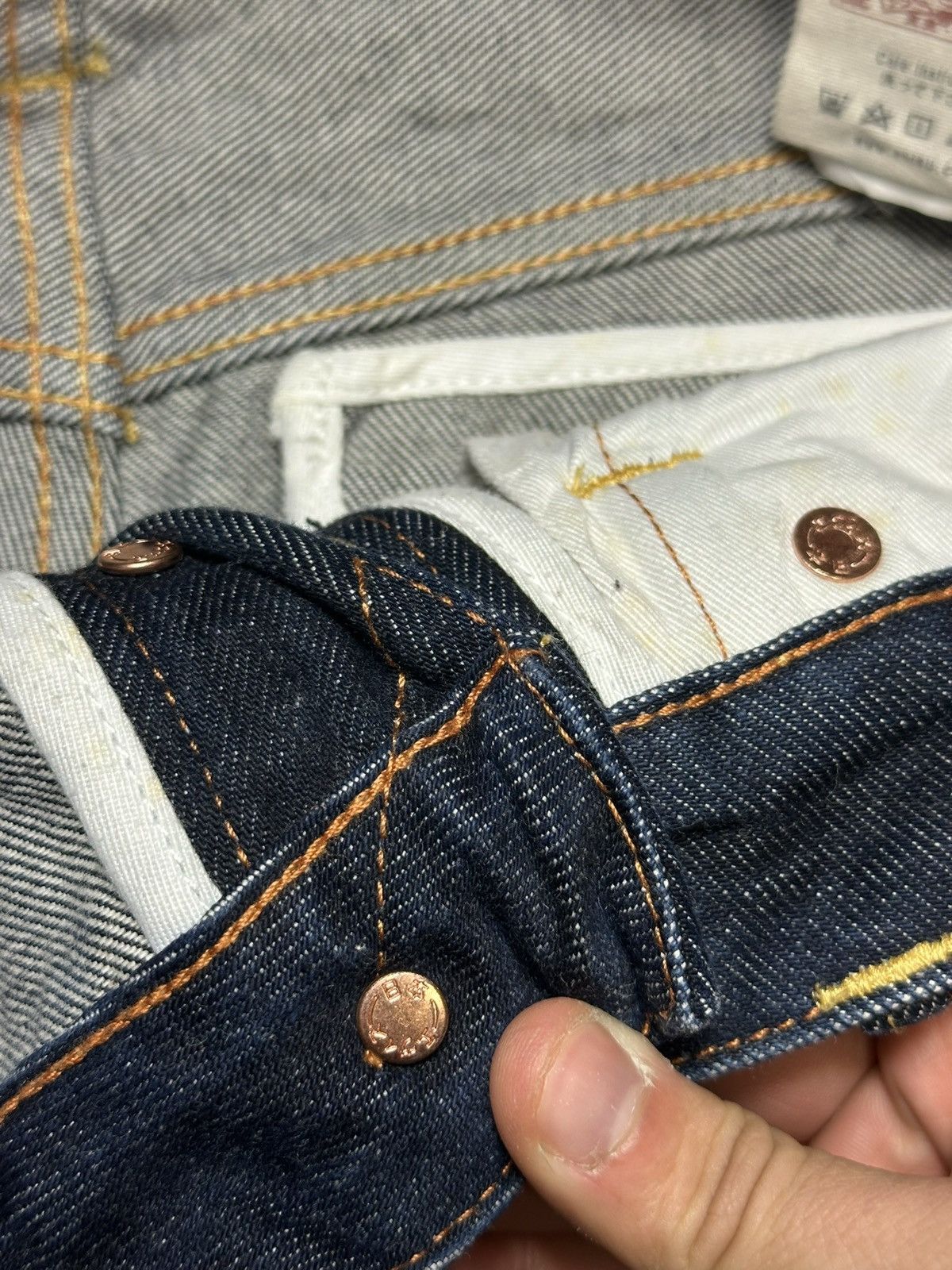 Evisu Vintage Evisu Big Daicock Face Slevedge Jeans Size US 31 - 13 Thumbnail