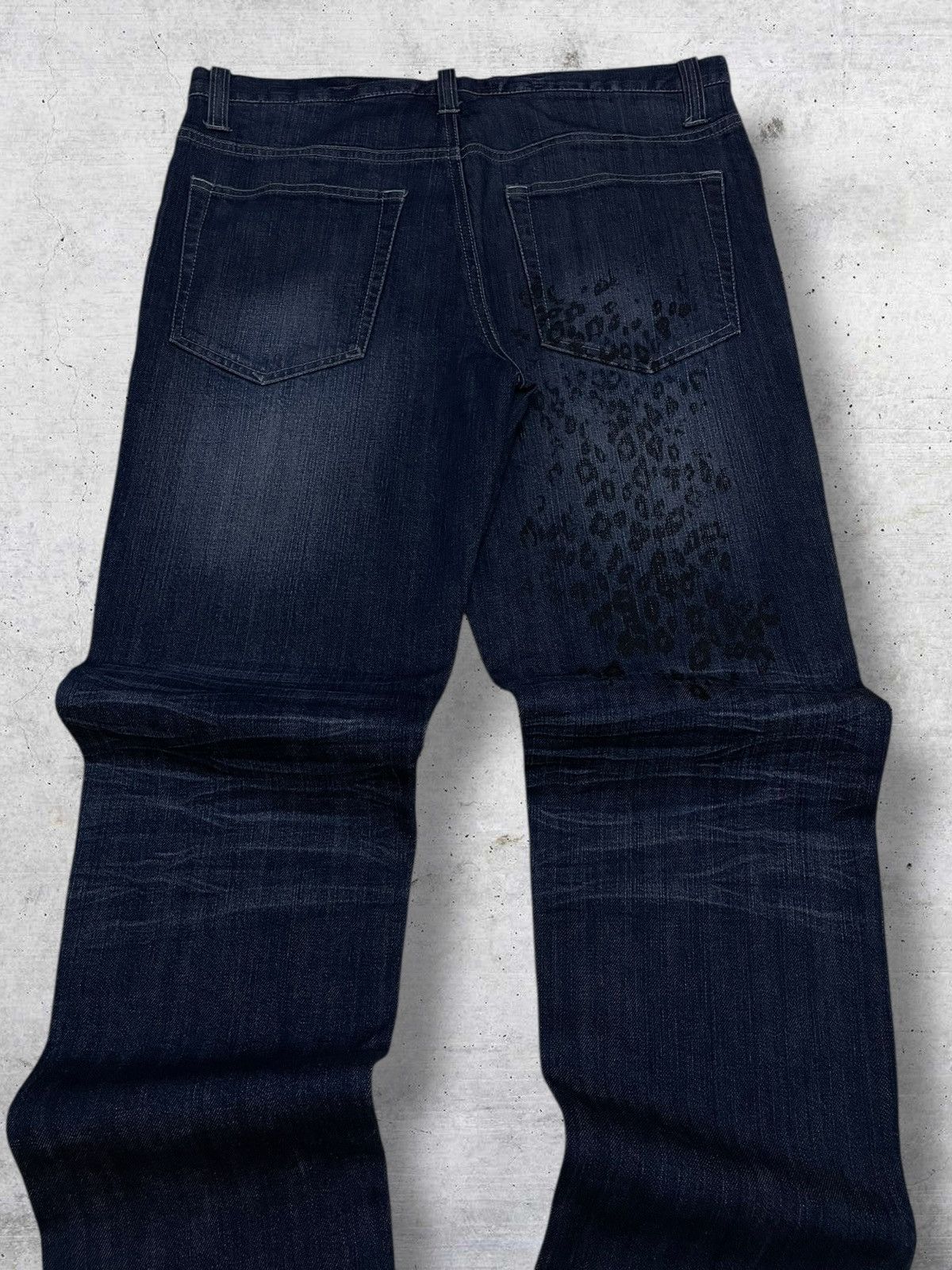 Japanese Brand VINTAGE RUBIK JAPAN CRAFTED ARCHIVE LEOPARD PUNK OG DENIM Size US 32 / EU 48 - 11 Thumbnail