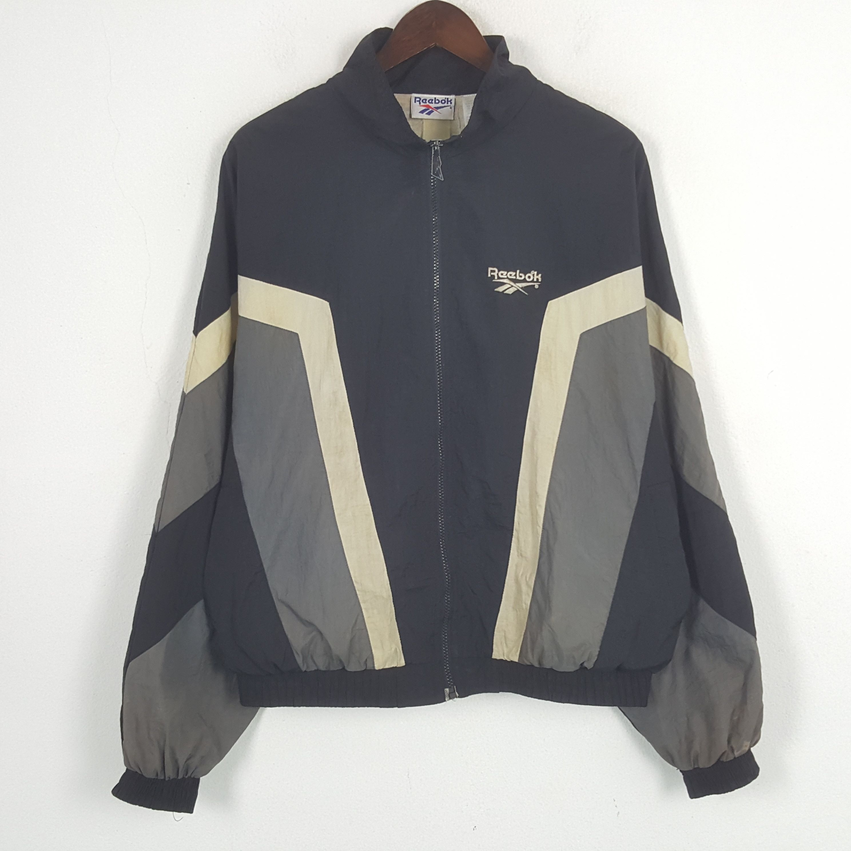 Reebok × Vintage Vintage Reebok Sport Windbreaker Zipper Jacket Size US XL / EU 56 / 4 - 3 Thumbnail