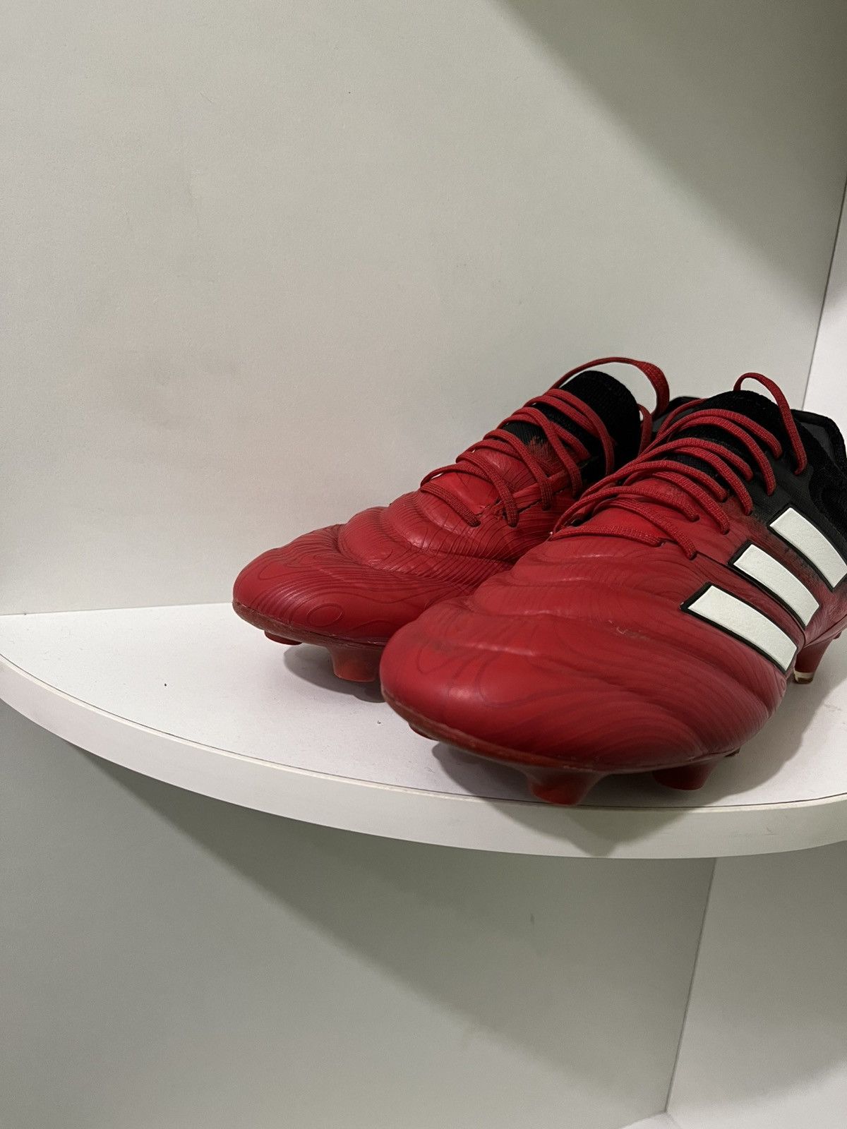 Adidas Adidas COPA 19.1 SG Soft Ground Football Boots Black/Red Size US 7 / EU 40 - 9 Thumbnail