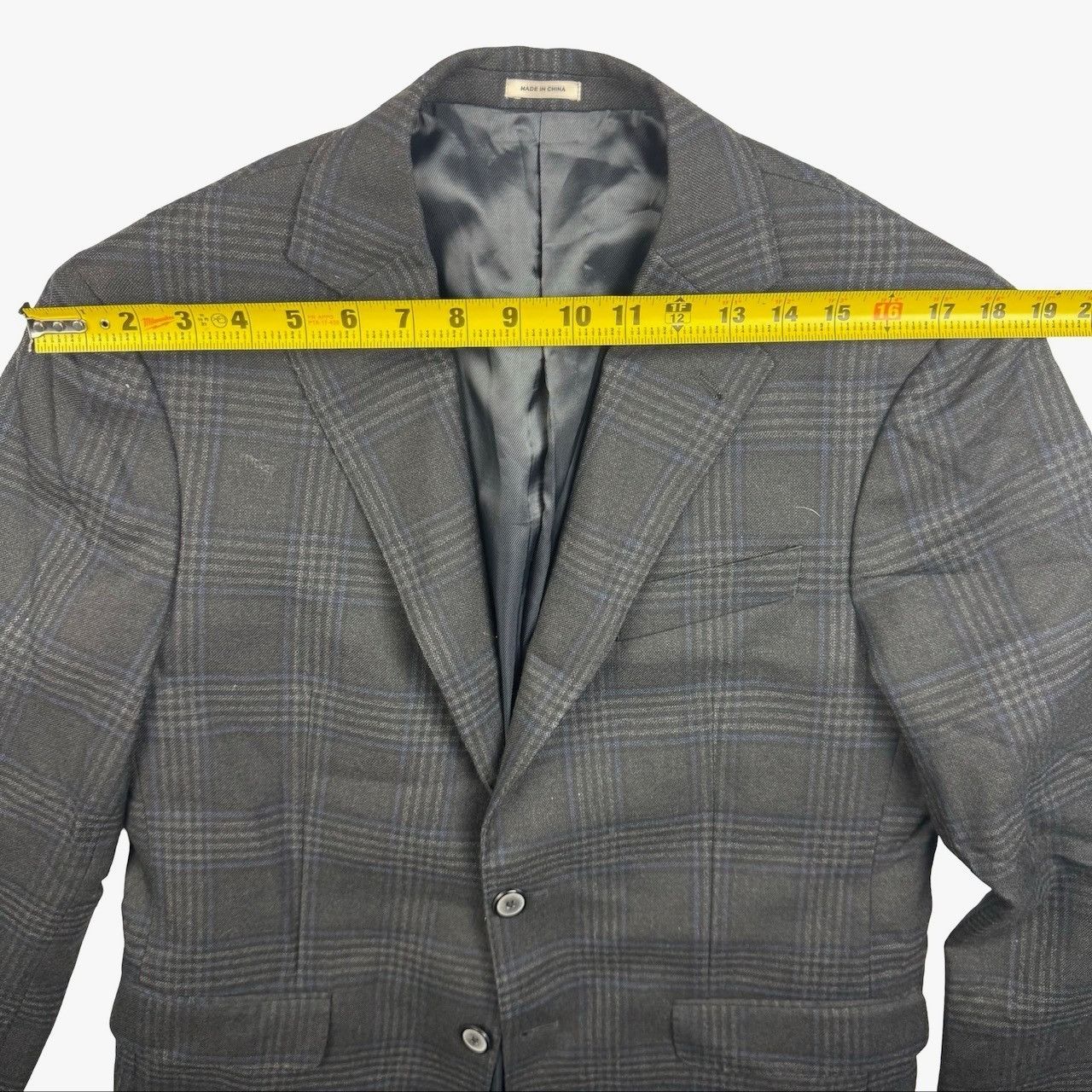 Joseph Abboud Joseph Abboud Men's Wool 2-Button Blazer Gray Plaid • 38S Size 38S - 8 Thumbnail