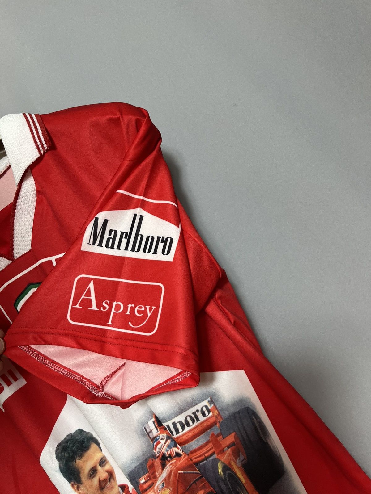 Other FERRARI Shell Marlboro Michael Schumacher OMP Polo Shirt 90s Size US XXL / EU 58 / 5 - 5 Thumbnail