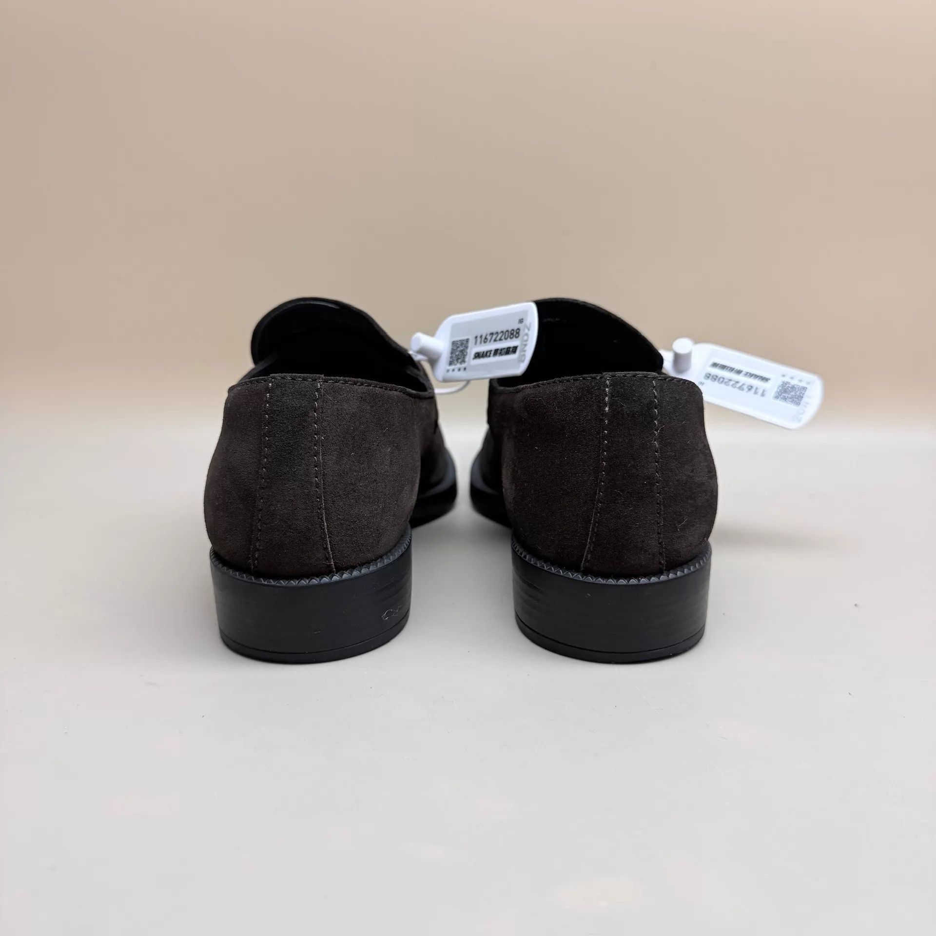 Prada Prada Deep Brown Suede Tri Logo Loafers 37 99 New Size US 6.5 / IT 36.5 - 3 Thumbnail