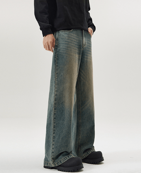 Japanese Brand American loose oversize distressed straight baggy jeans Size US 32 / EU 48 - 3 Thumbnail