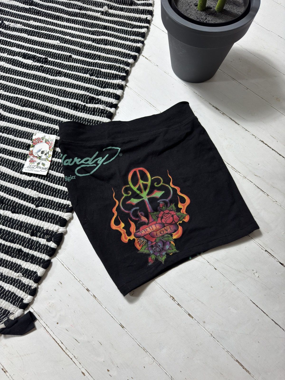 Ed Hardy VINTAGE ED HARDY 2000s MINI SKIRT Size 28" / US 6 / IT 42 - 2 Thumbnail