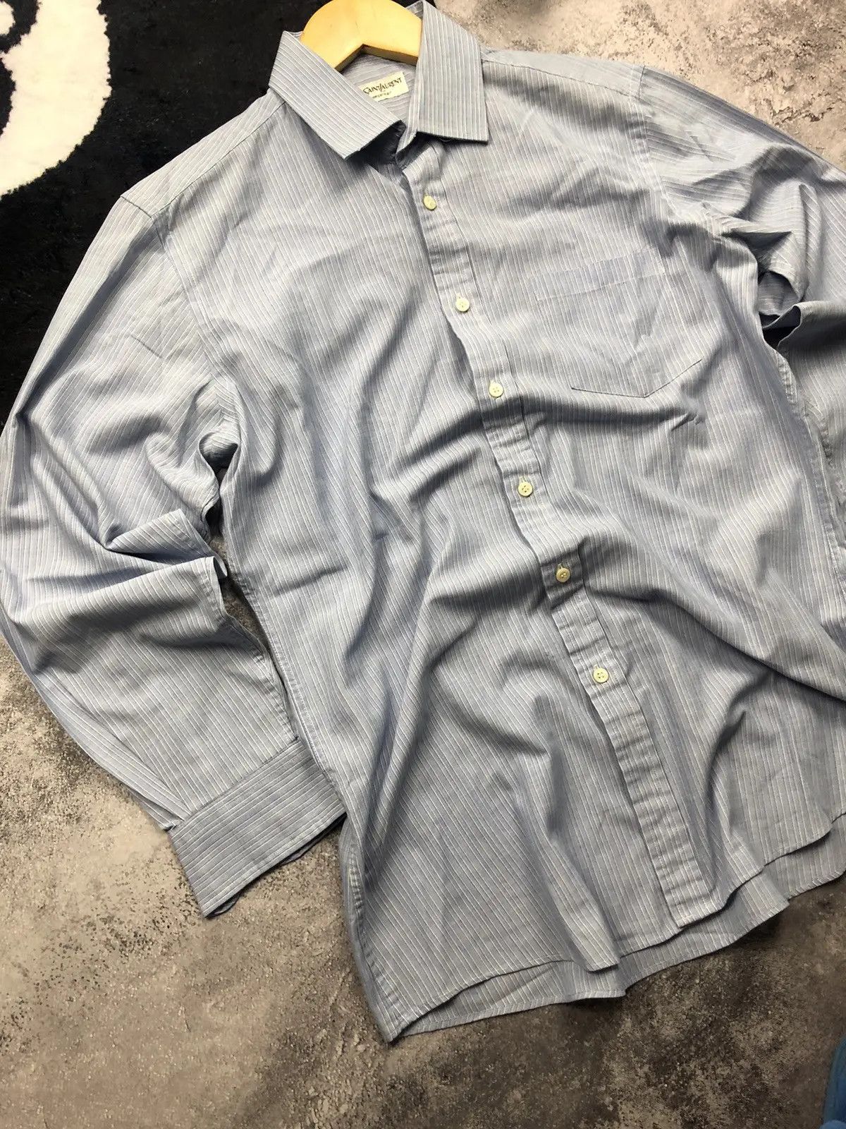 Yves Saint Laurent YVES SAINT LAURENT Vintage Luxury Shirt 90's Classic Style Size US L / EU 52-54 / 3 - 3 Thumbnail