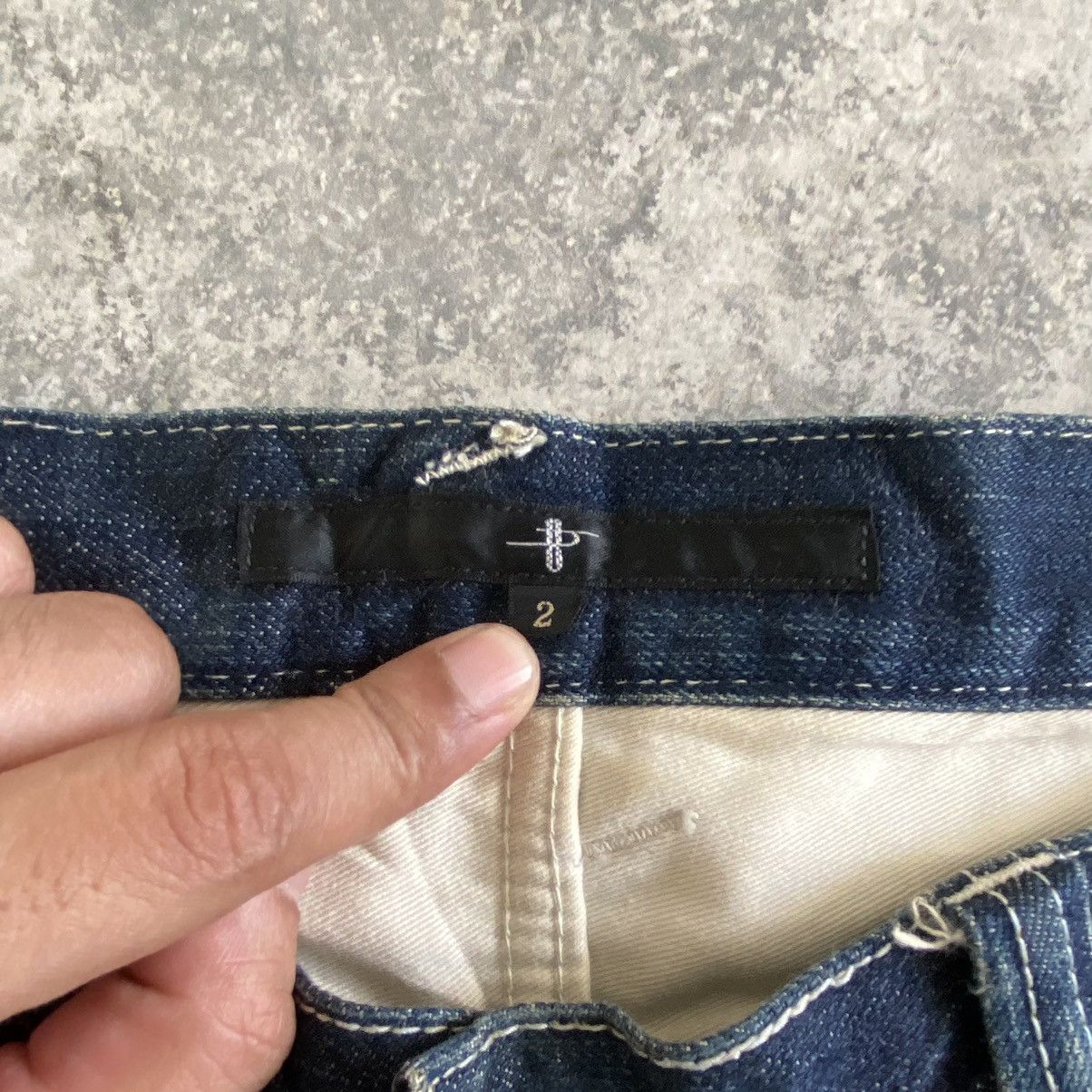 Japanese Brand 2000’s No ID Japan Faded Honeycomb Jeans Slim Fit Size US 31 - 23 Thumbnail