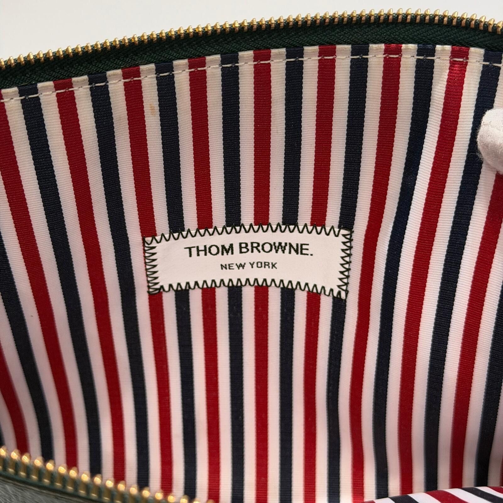 Thom Browne Thom Browne Leather Pouch Size ONE SIZE - 7 Thumbnail
