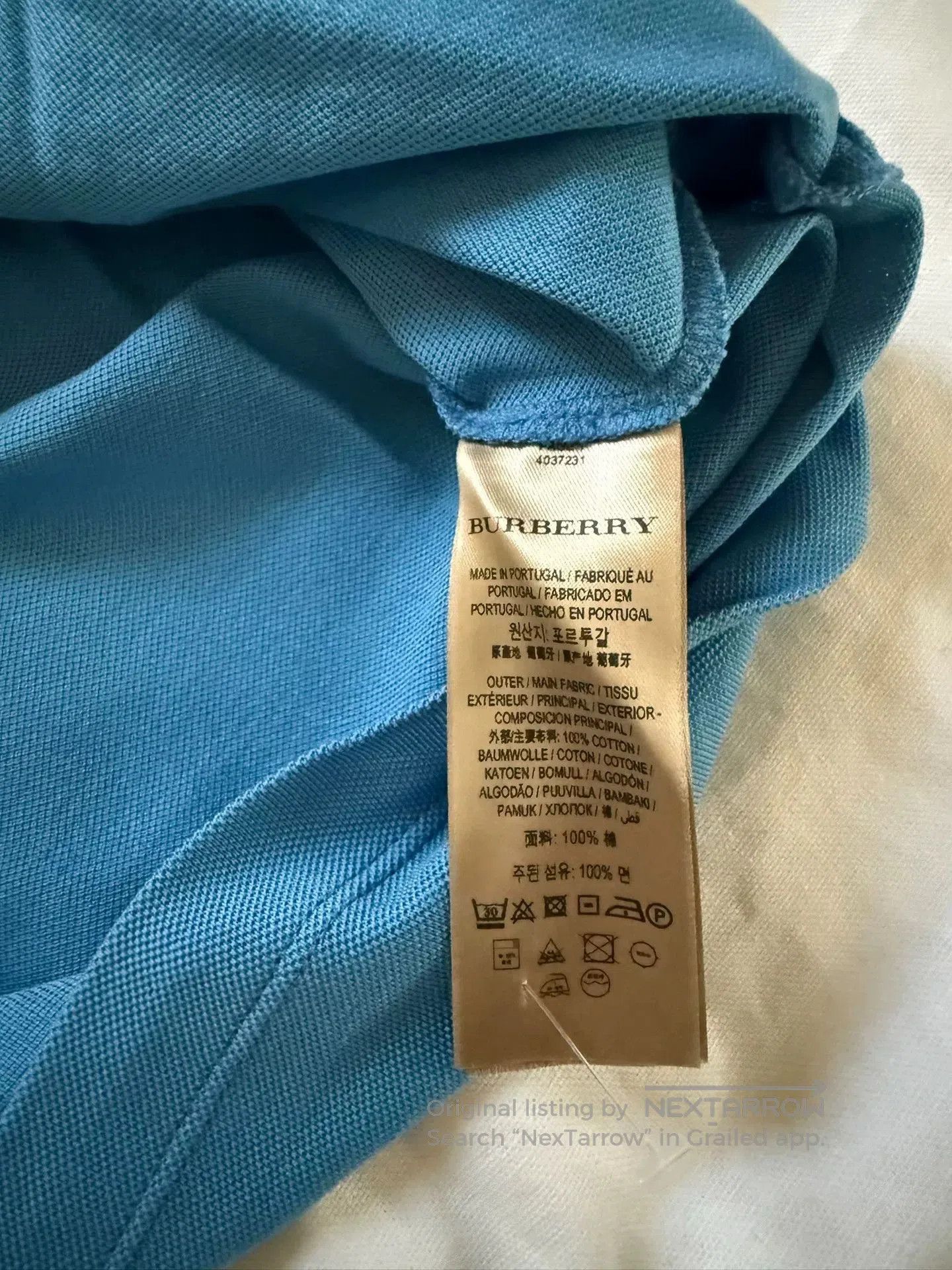 Japanese Brand Burberry Men's Short-Sleeve T-Shirt. Size US XS / EU 42 / 0 - 5 Thumbnail