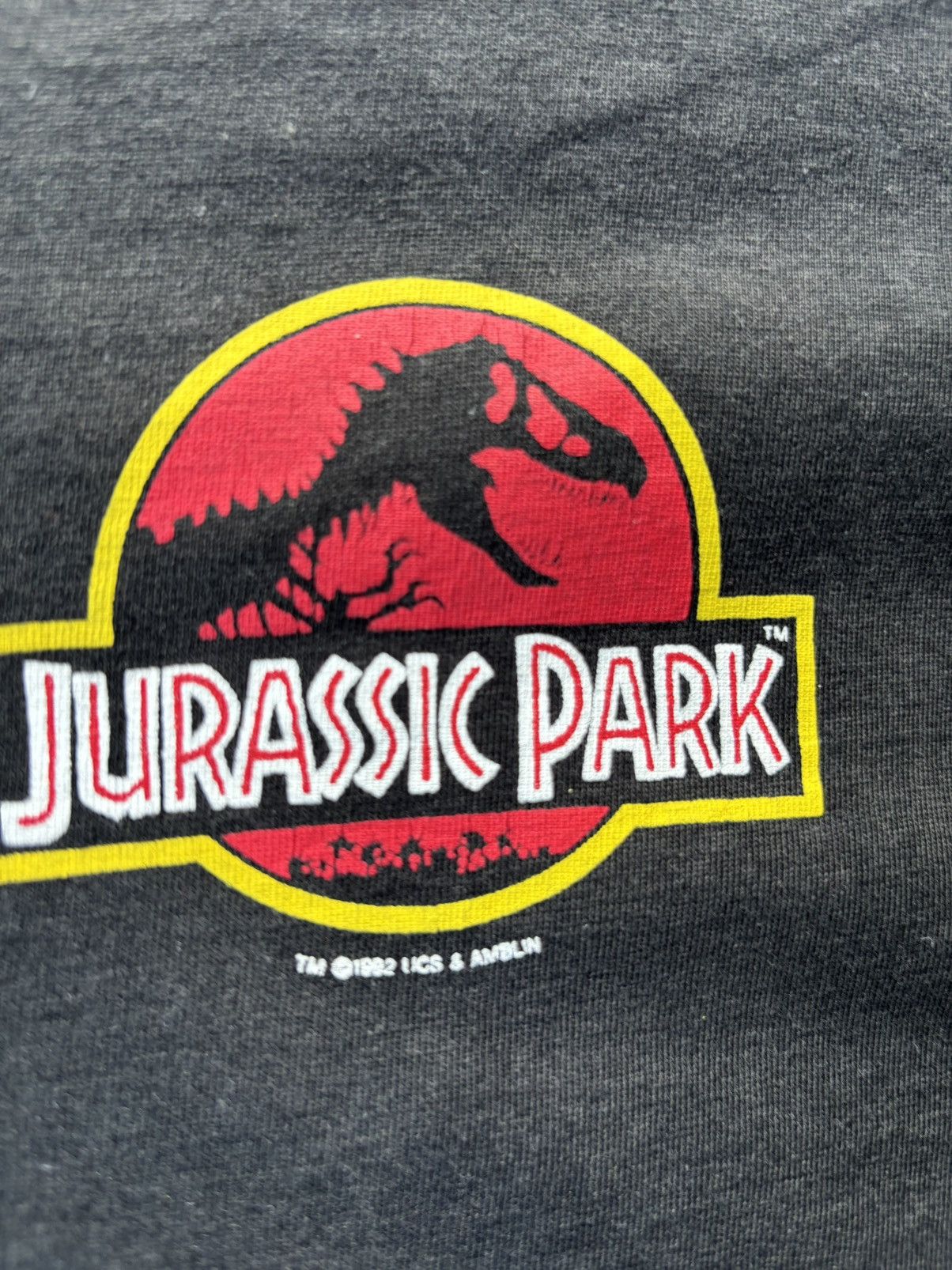 Vintage Vintage 90’s Jurassic Park Tshirt Size US L / EU 52-54 / 3 - 3 Thumbnail