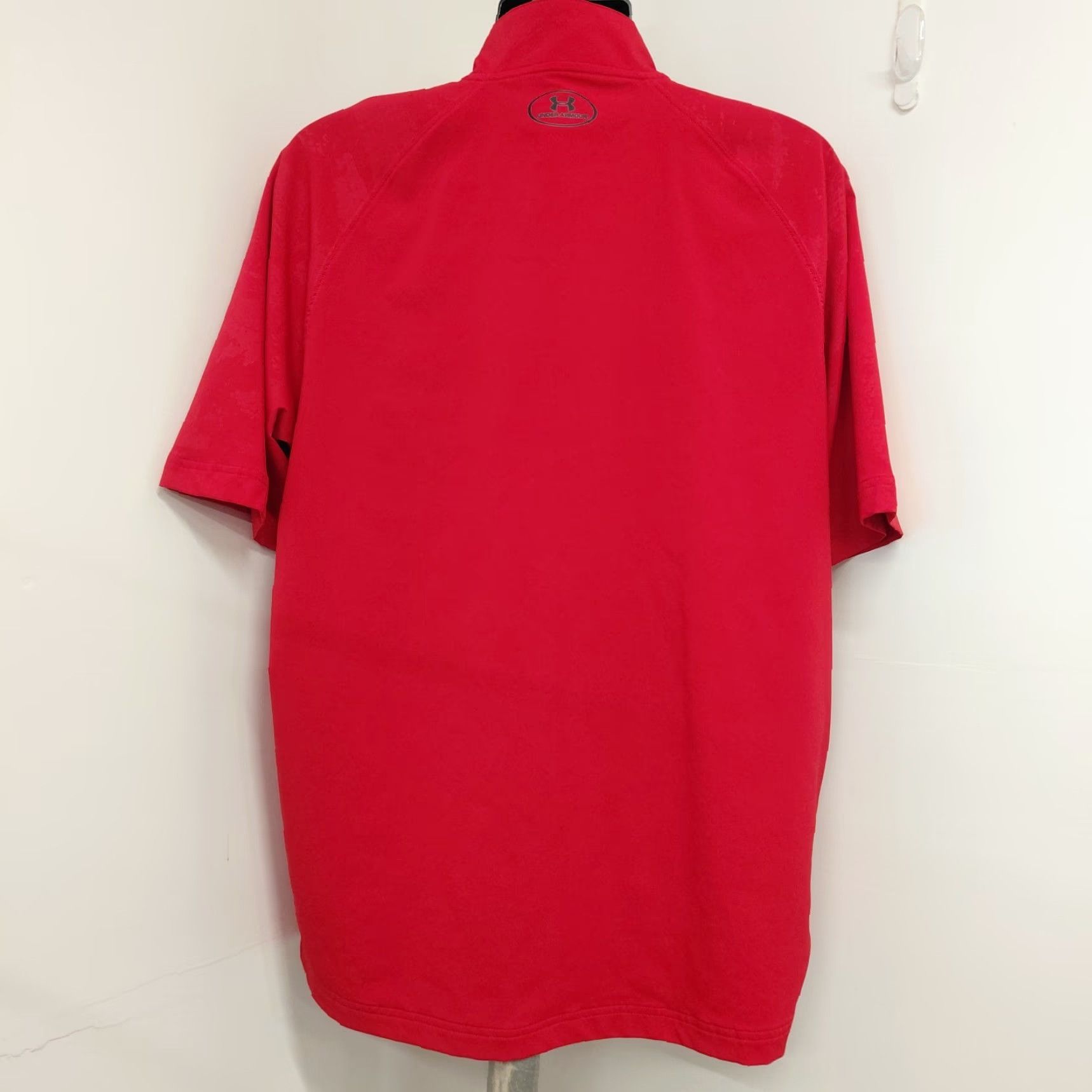 Under Armour Under Armour HeatGear 1/4 Zip Shirt Men XL Red Loose Fit Short Sleeve Functional Breathable Lightweight Utility Shirt Size US XL / EU 56 / 4 - 6 Thumbnail