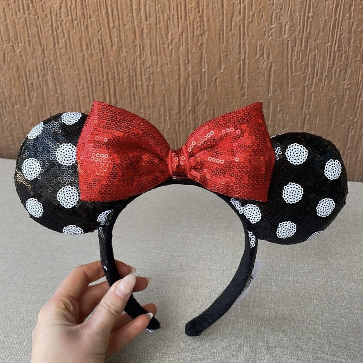 Disney Sequined Minnie Mouse Ears Size ONE SIZE - 4 Thumbnail