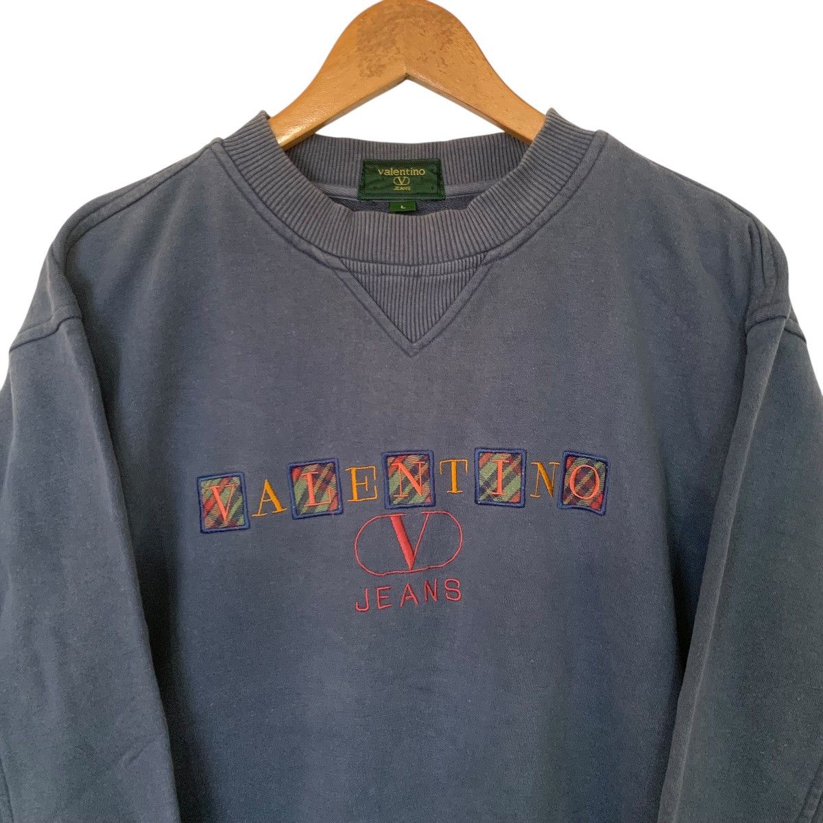 Valentino × Vintage Vintage Sweatshirt Valentino Medium Rare big logo Size US M / EU 48-50 / 2 - 2 Thumbnail