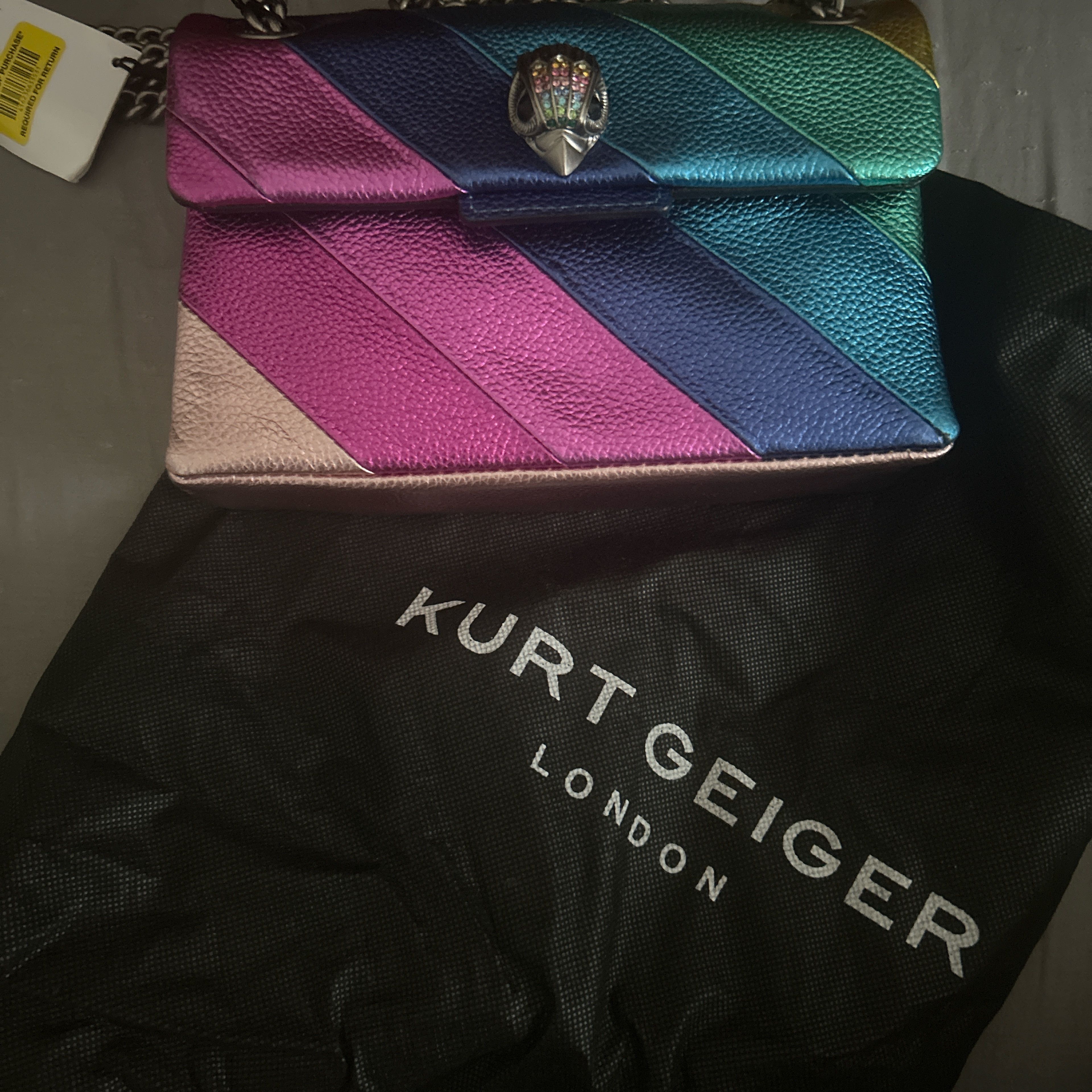Kurt Geiger MINI LEATHER KENSINGTON BAG Size ONE SIZE - 1 Thumbnail