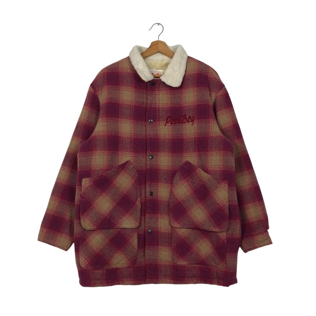 Hysteric Glamour 🔥VINTAGE CHORE WOOL WORKER JACKET POSHBOY BIG LOGO TARTAN Size US L / EU 52-54 / 3 - 3 Thumbnail