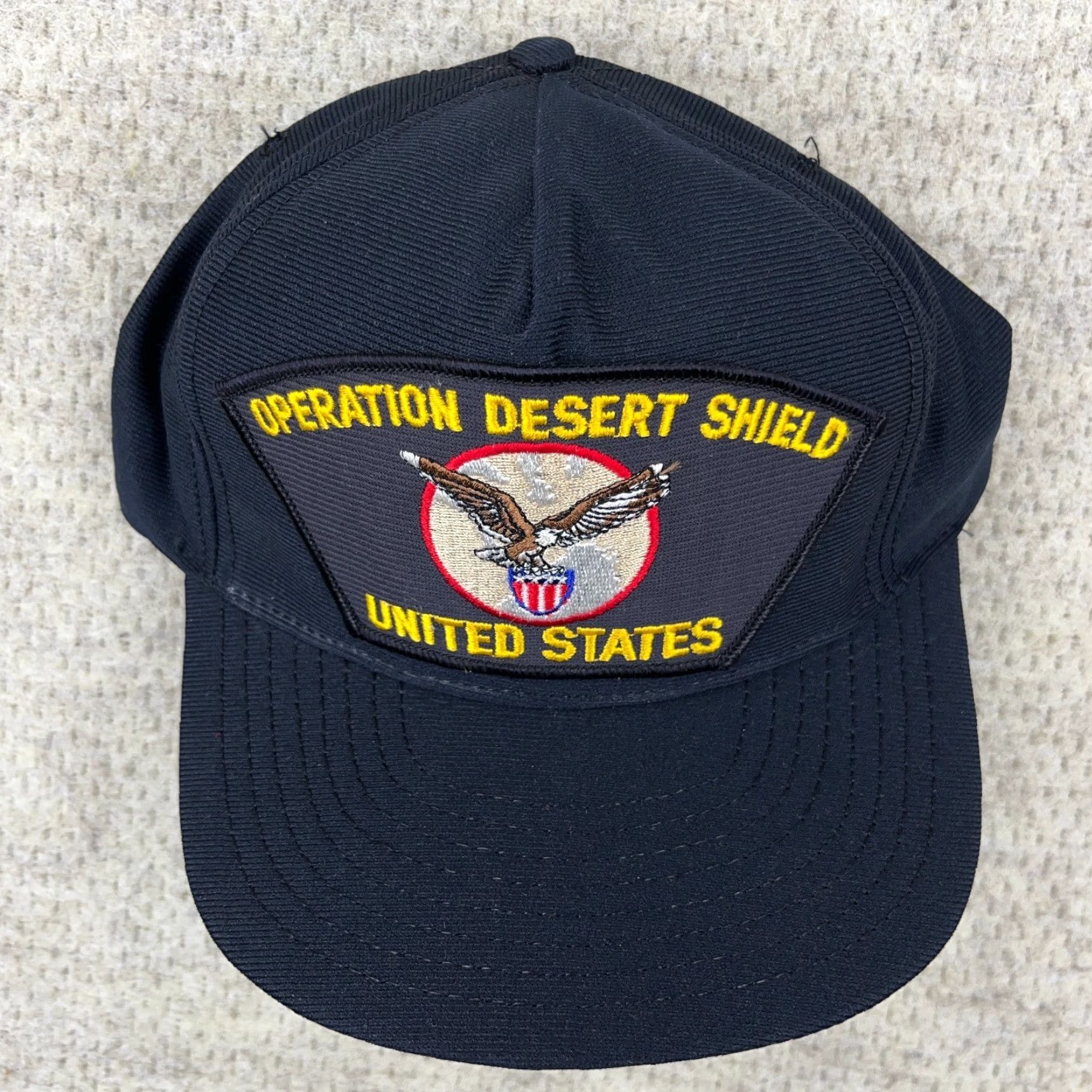Vintage VINTAGE Eagle Crest Hat Cap Snapback One Size Blue 90s USA Military Patch 80s 90s Retro Logo Mens Size ONE SIZE - 3 Thumbnail