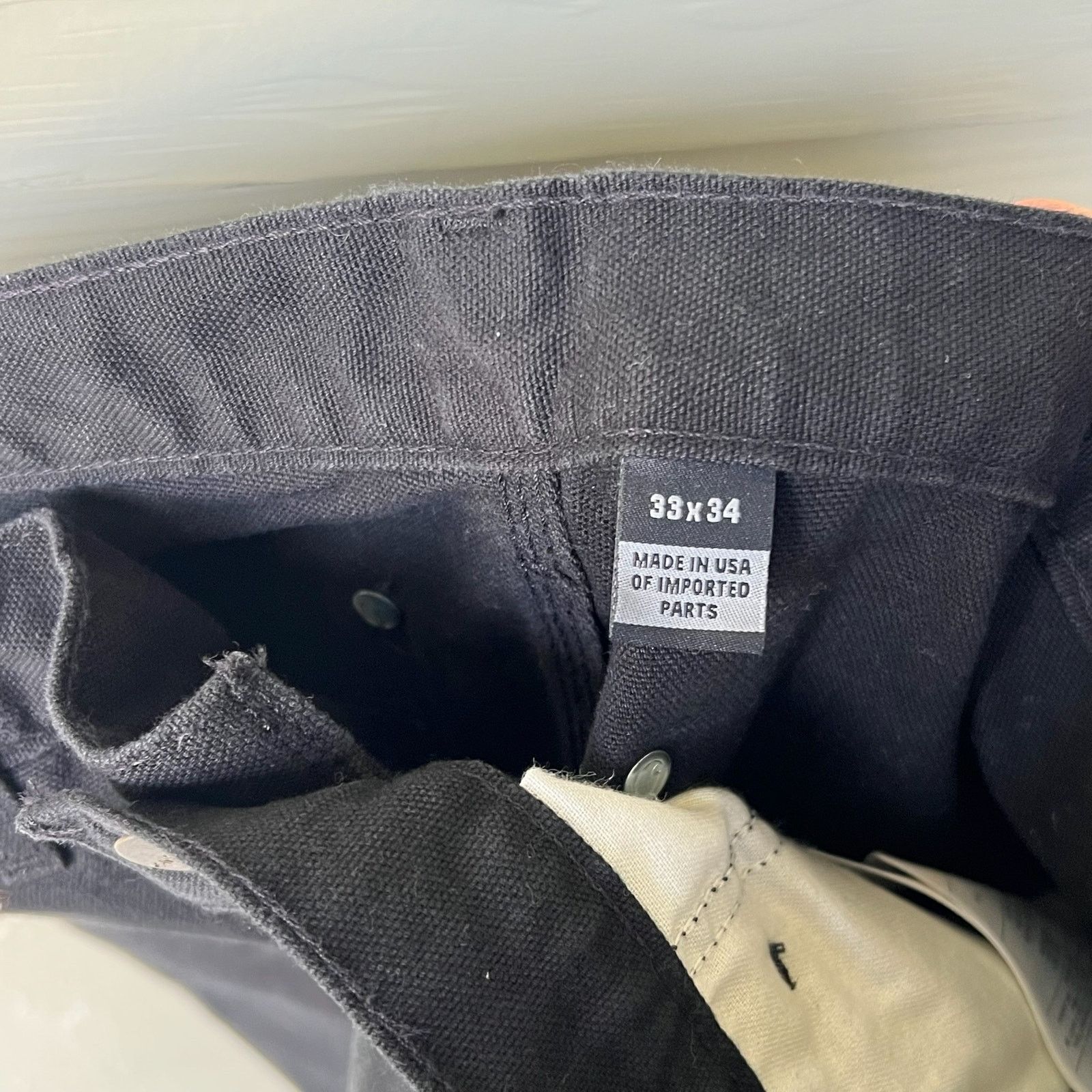 Carhartt × Vintage Carhartt black double knee work wear carpenter pants Size US 32 / EU 48 - 6 Thumbnail