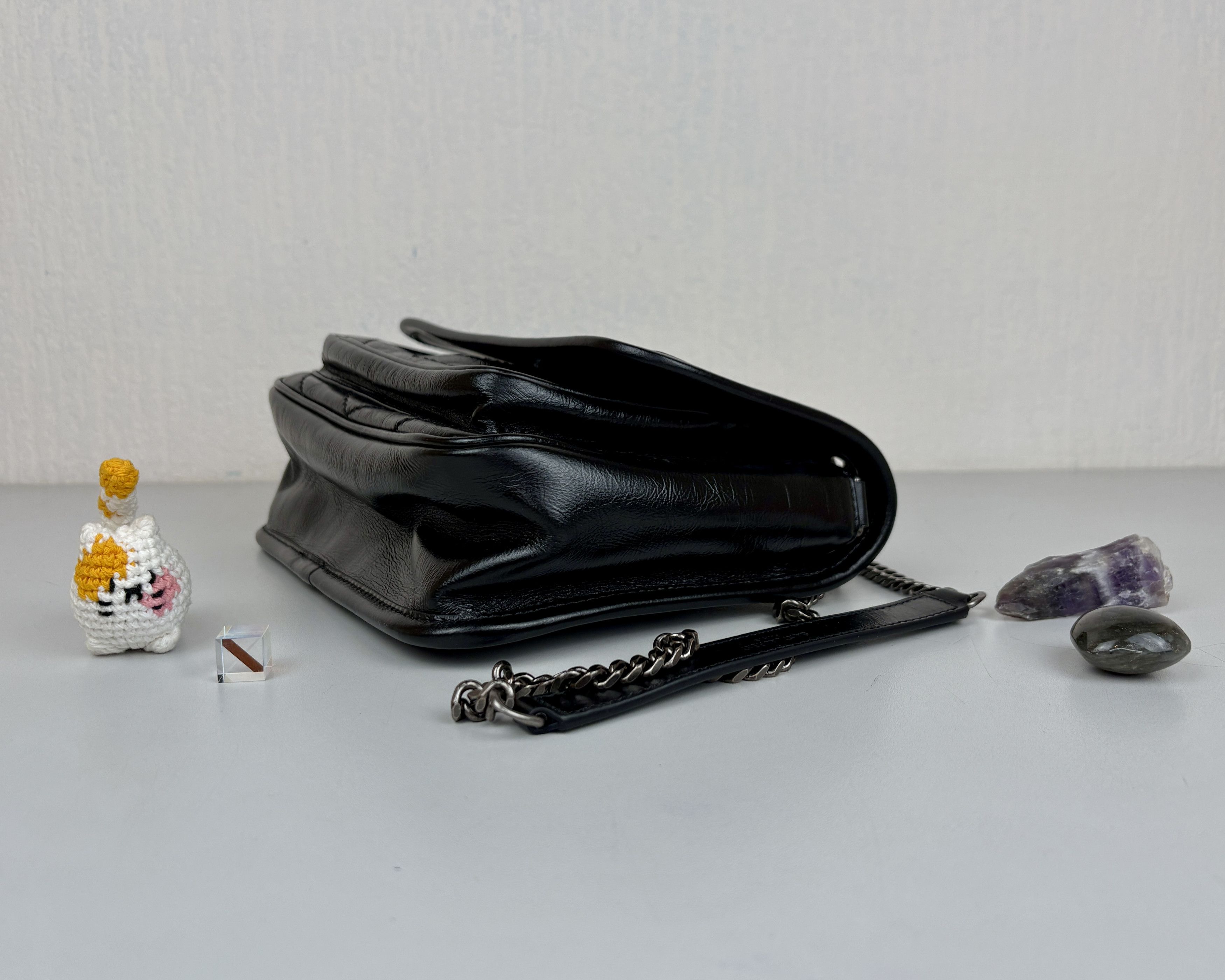 Saint Laurent Paris Black Small Leather Saint Laurent Niki Bag. Brand new Size ONE SIZE - 3 Thumbnail