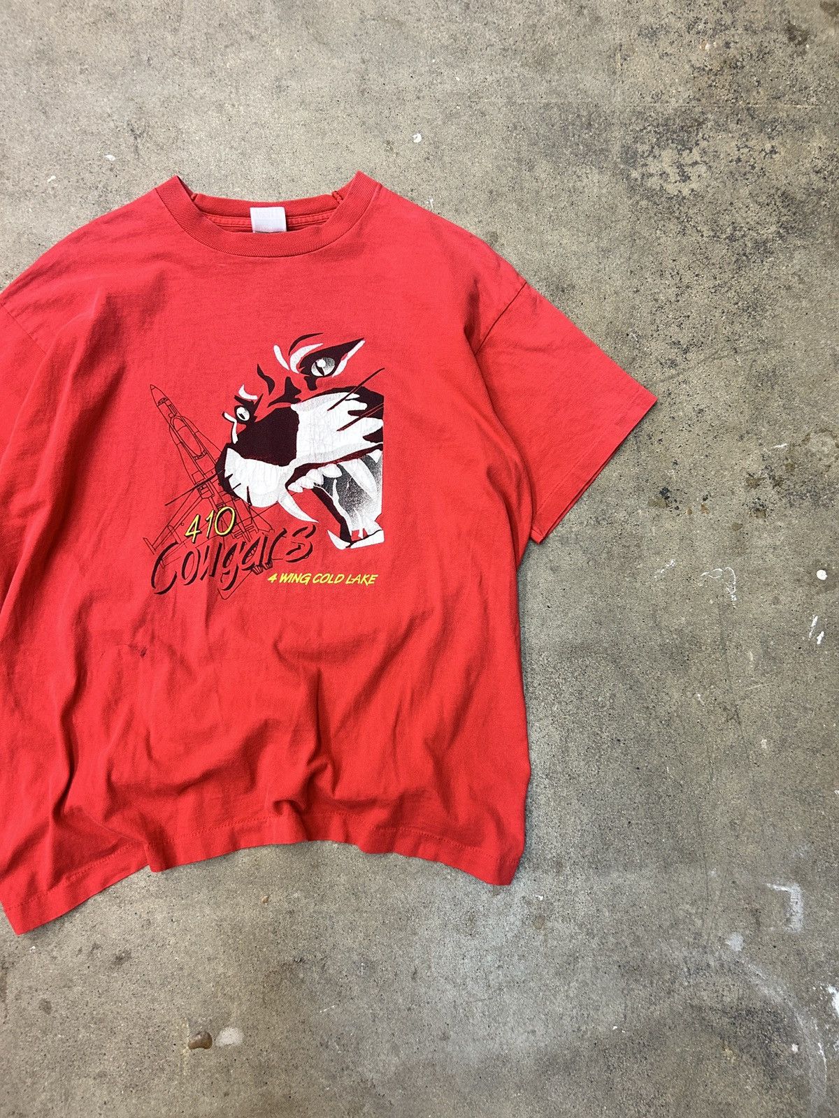 Vintage 90s Vintage Cougars Jet Tee XL Size US XL / EU 56 / 4 - 2 Thumbnail