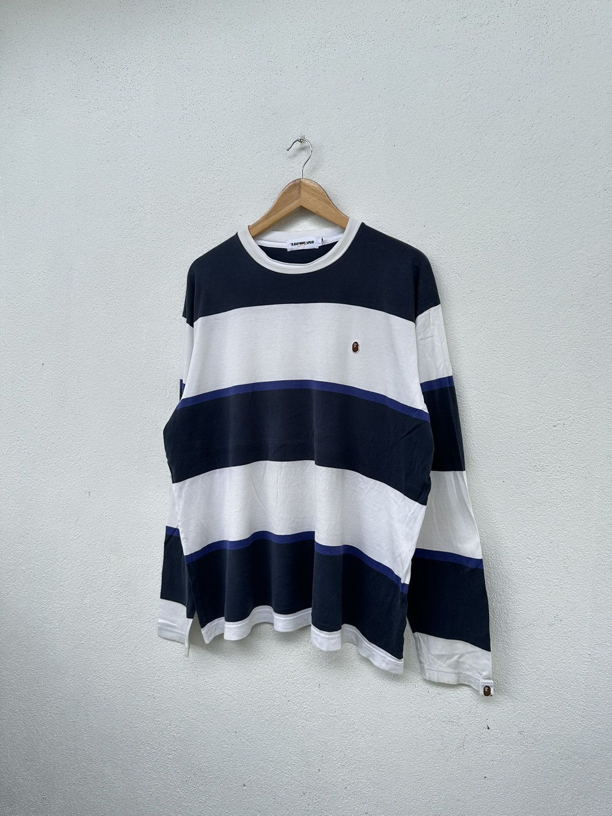 Nigo Bape Striped Long Sleeve Tee Size US XL / EU 56 / 4 - 3 Thumbnail