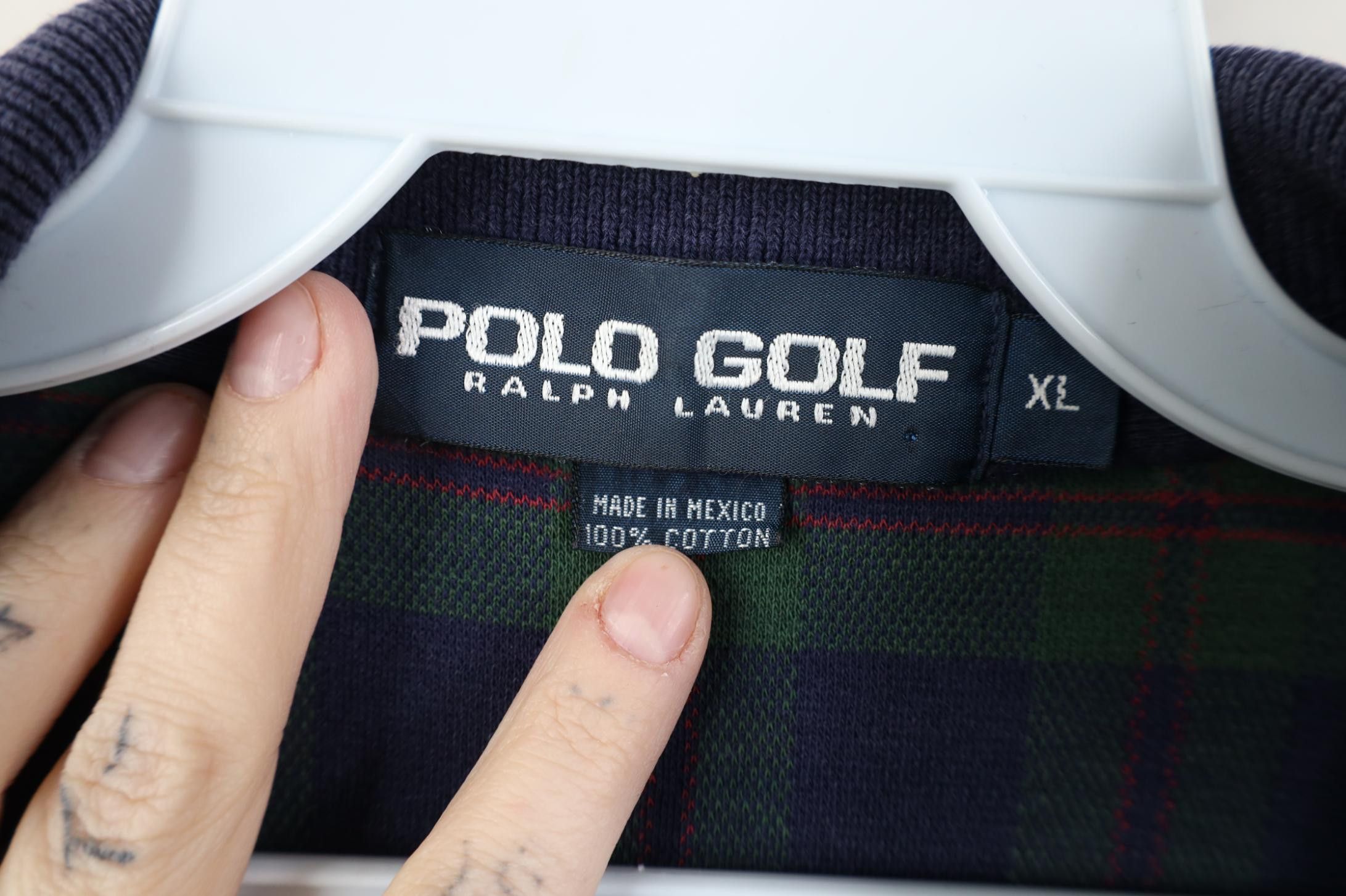 Polo Ralph Lauren Vintage 90s Polo Golf Ralph Lauren Polo Shirt Plaid Cotton Size US XL / EU 56 / 4 - 7 Thumbnail
