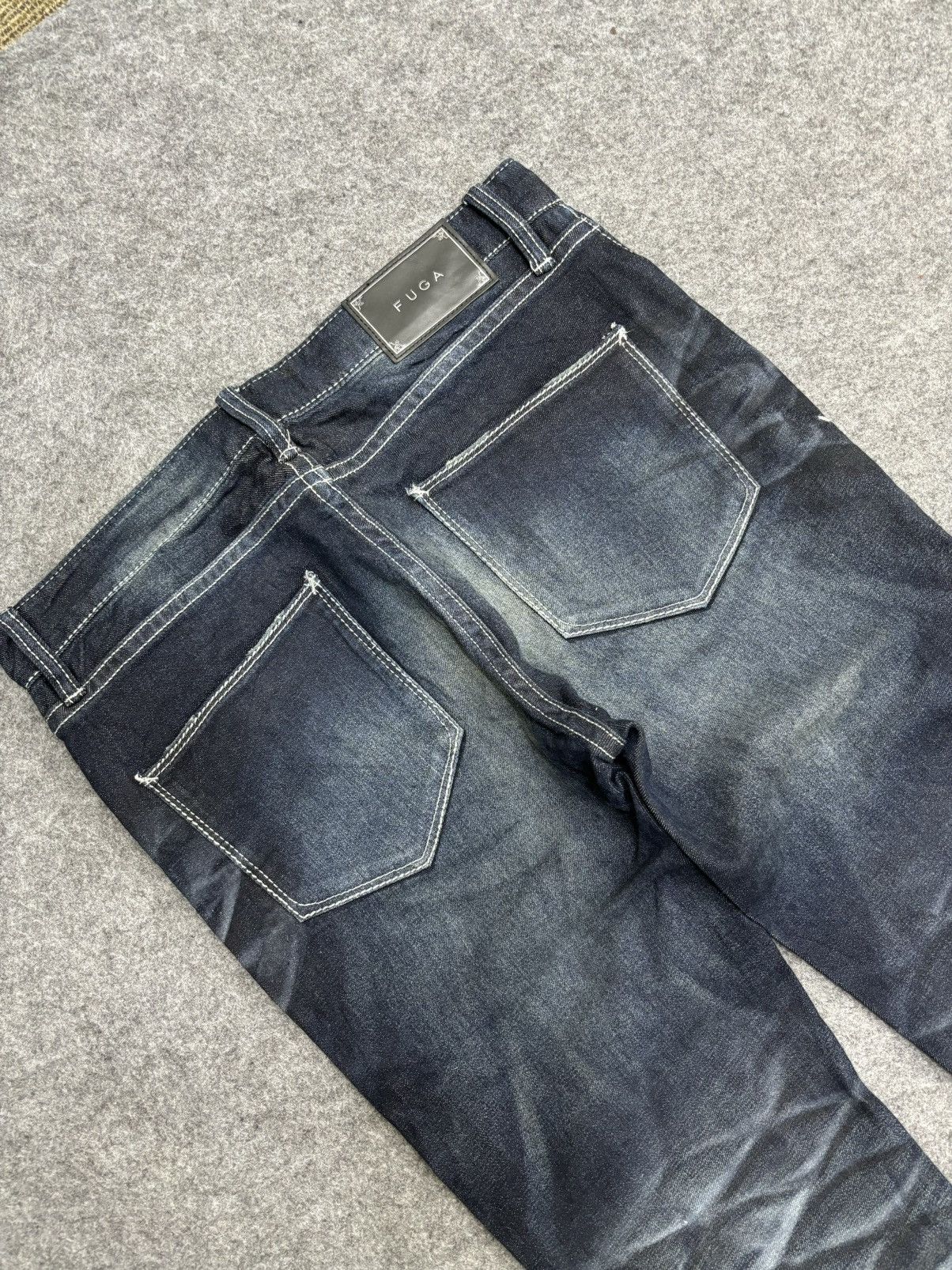 Seditionaries 💥Crazy Fades💥Archival Artisanal FUGA Skinny Fit Denim F570 Size US 31 - 19 Thumbnail
