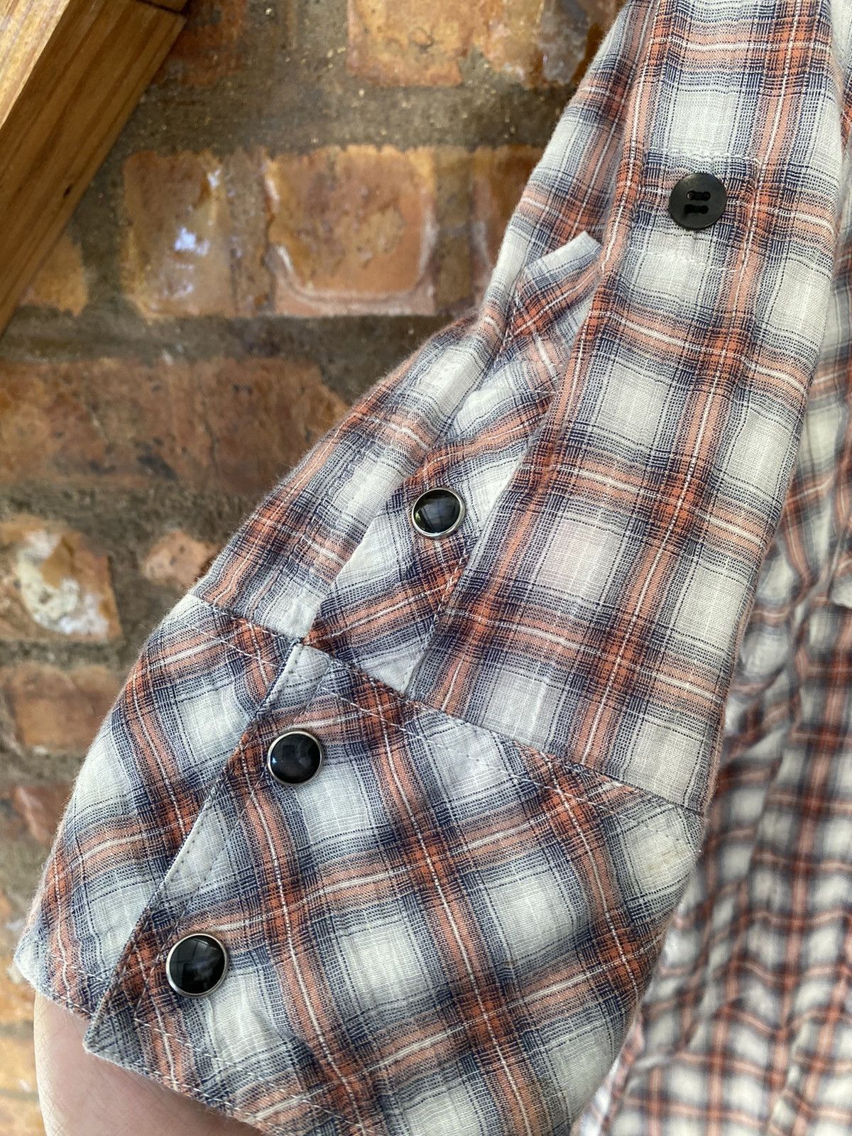 Japanese Brand × Obelisk × Schlussel 🔥Shadow Flannel 3/4 sleeve Size US L / EU 52-54 / 3 - 7 Thumbnail