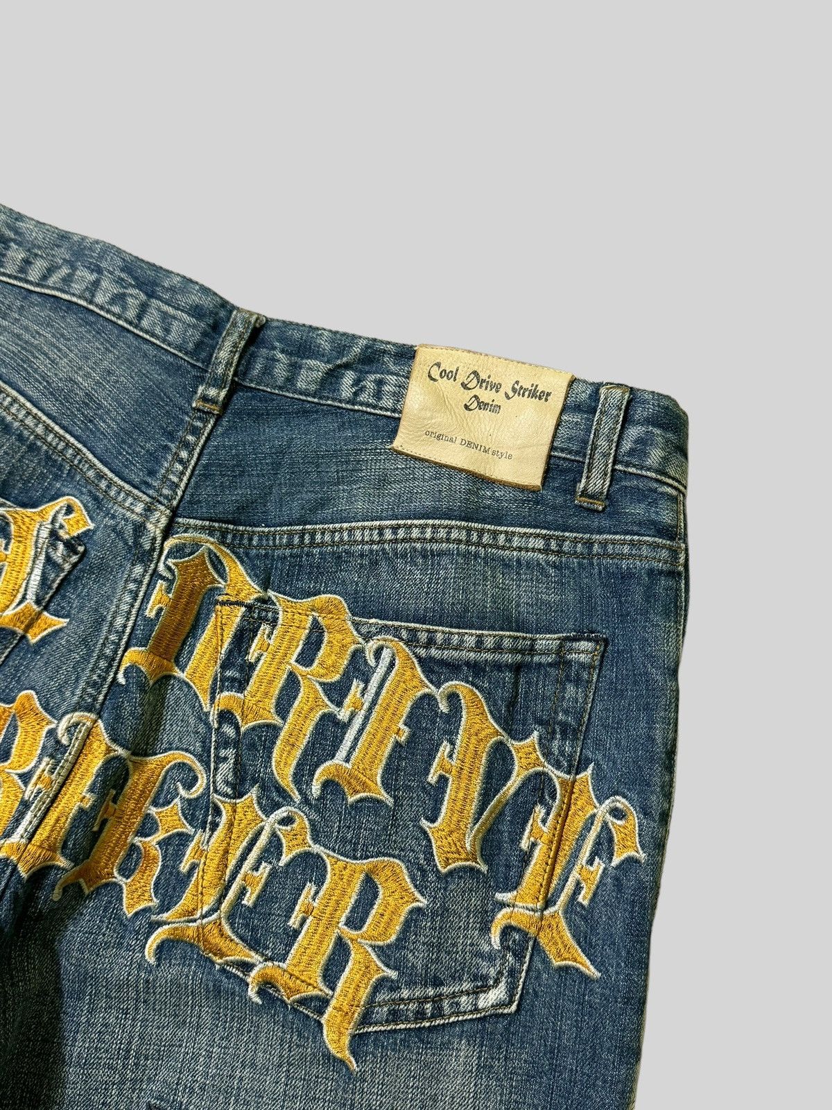 If Six Was Nine VINTAGE COOL DRIVE STRIKER EMBROIDERY LOGO DENIM Size US 32 / EU 48 - 13 Thumbnail