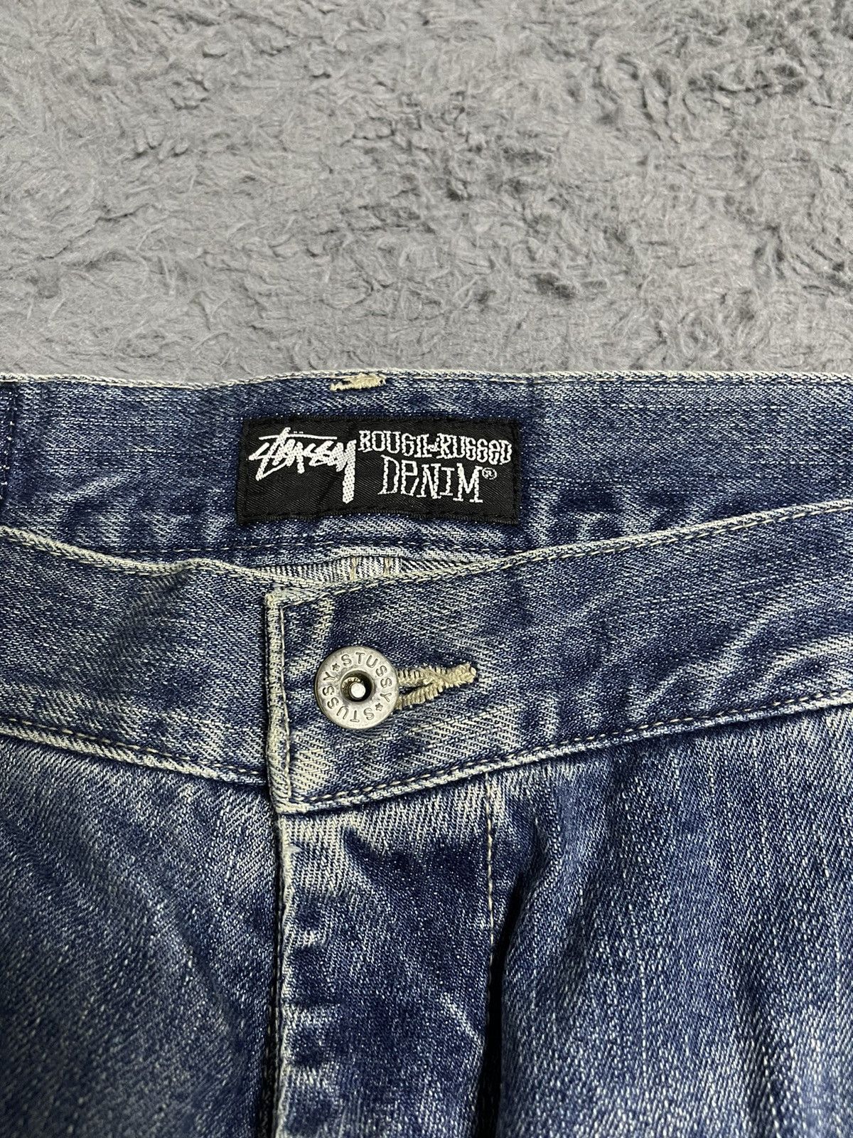 Stussy × Vintage Vintage Stussy Half Pants Denim Size US 33 - 8 Thumbnail