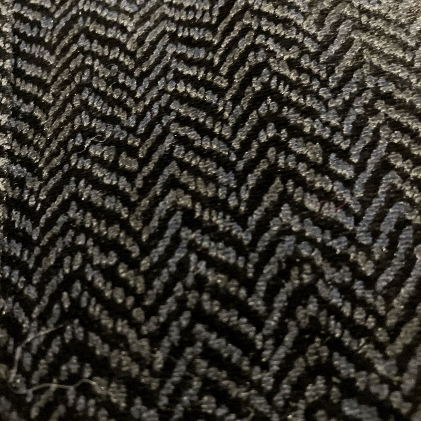 Armani VINTAGE ARMANI COLLEZIONI Blazer Black Velvet Herringbone Pattern US 46 Size 46R - 2 Thumbnail