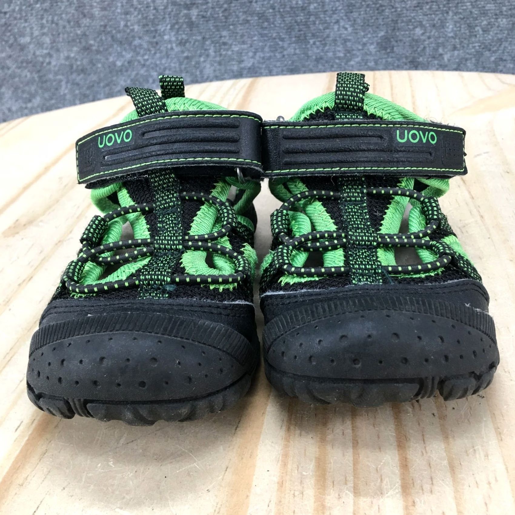 Vintage Uovo Sandals Child 25 Trekking Hiking Beach Strappy Comfort Black Fabric Mens Size US 8 / IT 38 - 7 Thumbnail