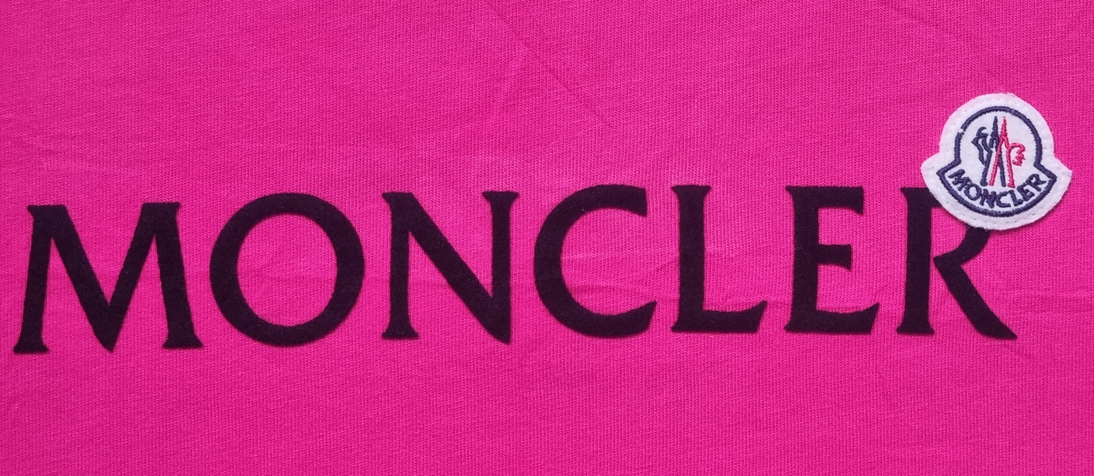 Moncler Moncler Pink T Shirt Size US M / EU 48-50 / 2 - 8 Thumbnail