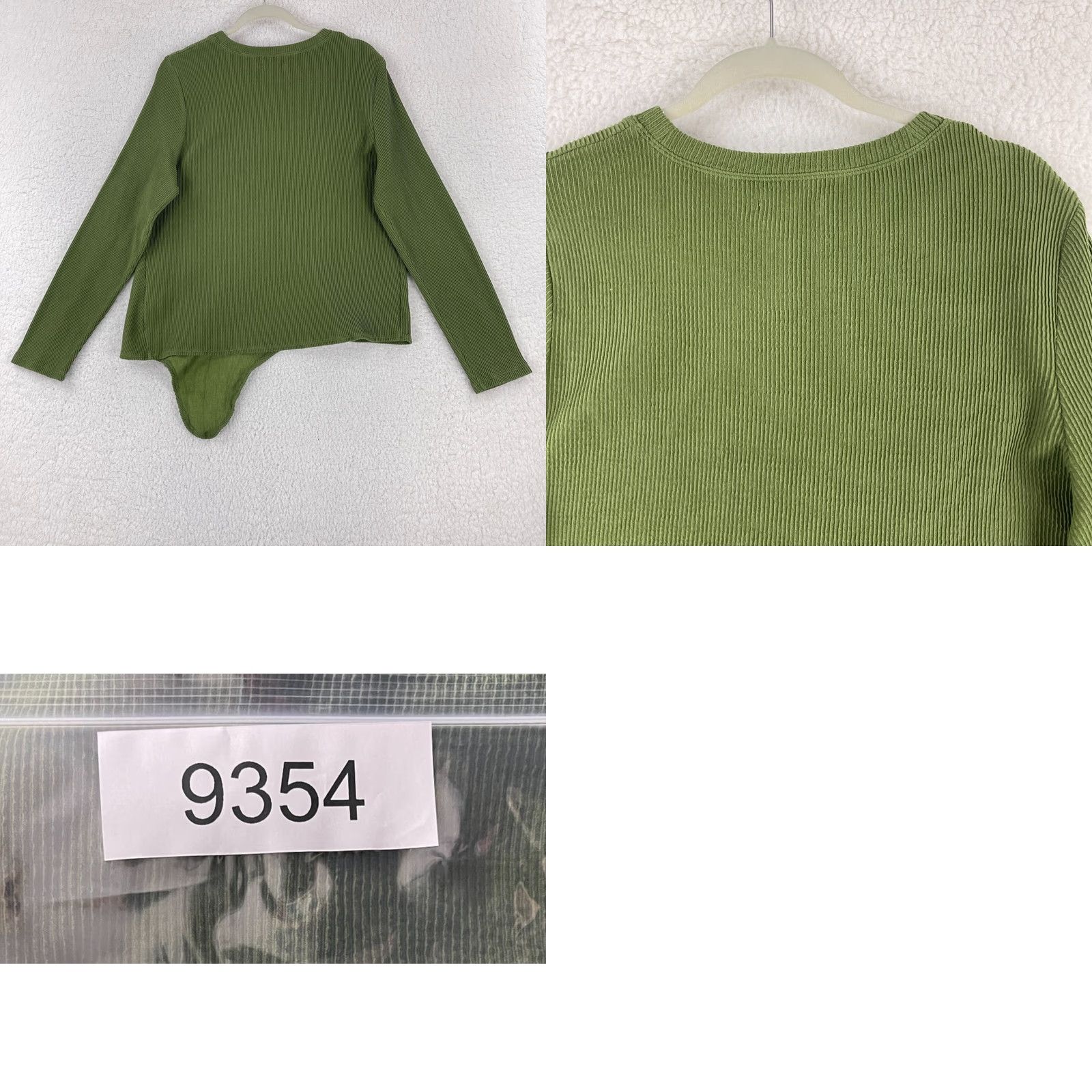 Madewell Madewell T-Shirt Womens Size XL Green Ribbed Side Knot Long Sleeve Pullover Knit Size XL / US 12-14 / IT 48-50 - 9 Thumbnail