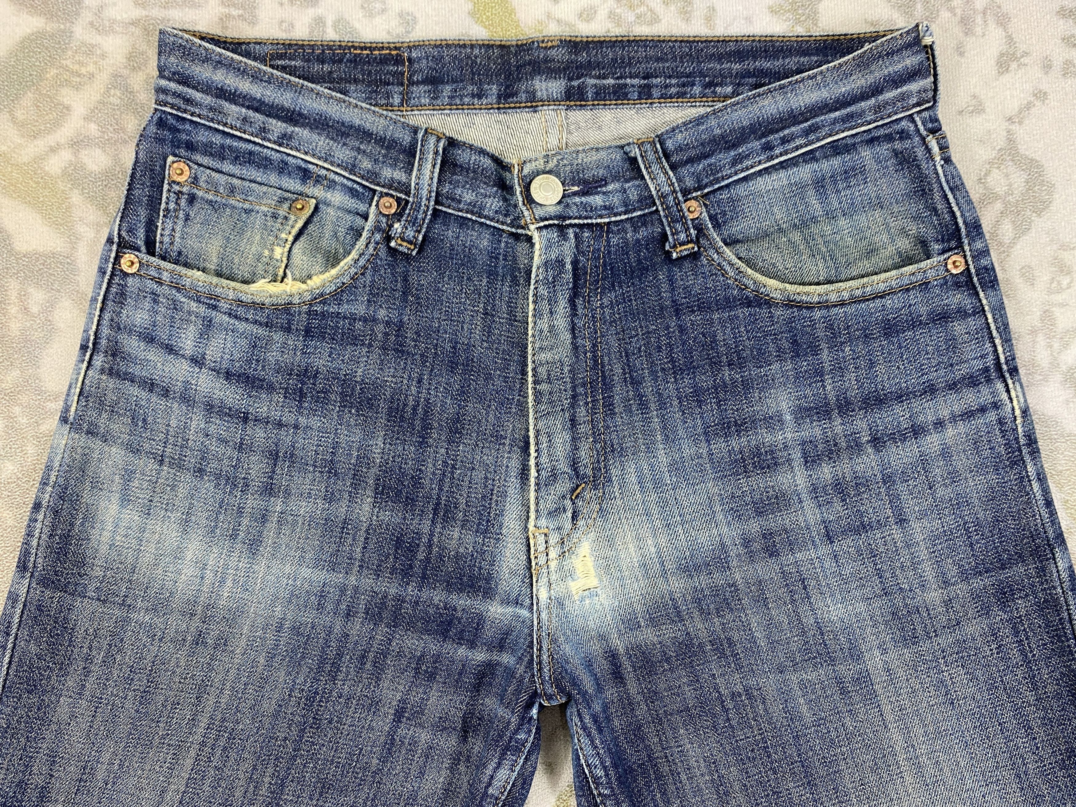 Levi's Vintage Levi's 533 Faded Blue Denim 32 x 30 -JN540 Size US 32 / EU 48 - 3 Thumbnail