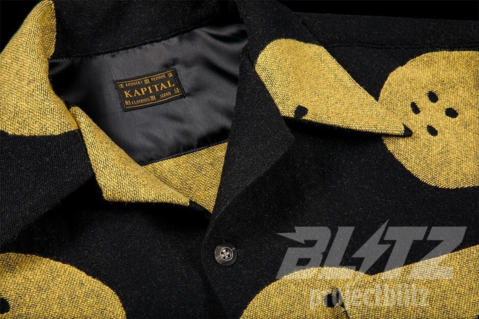 Kapital Kapital Buttons Smiley Button Up Jacket Black Size 4 Size US XL / EU 56 / 4 - 4 Thumbnail