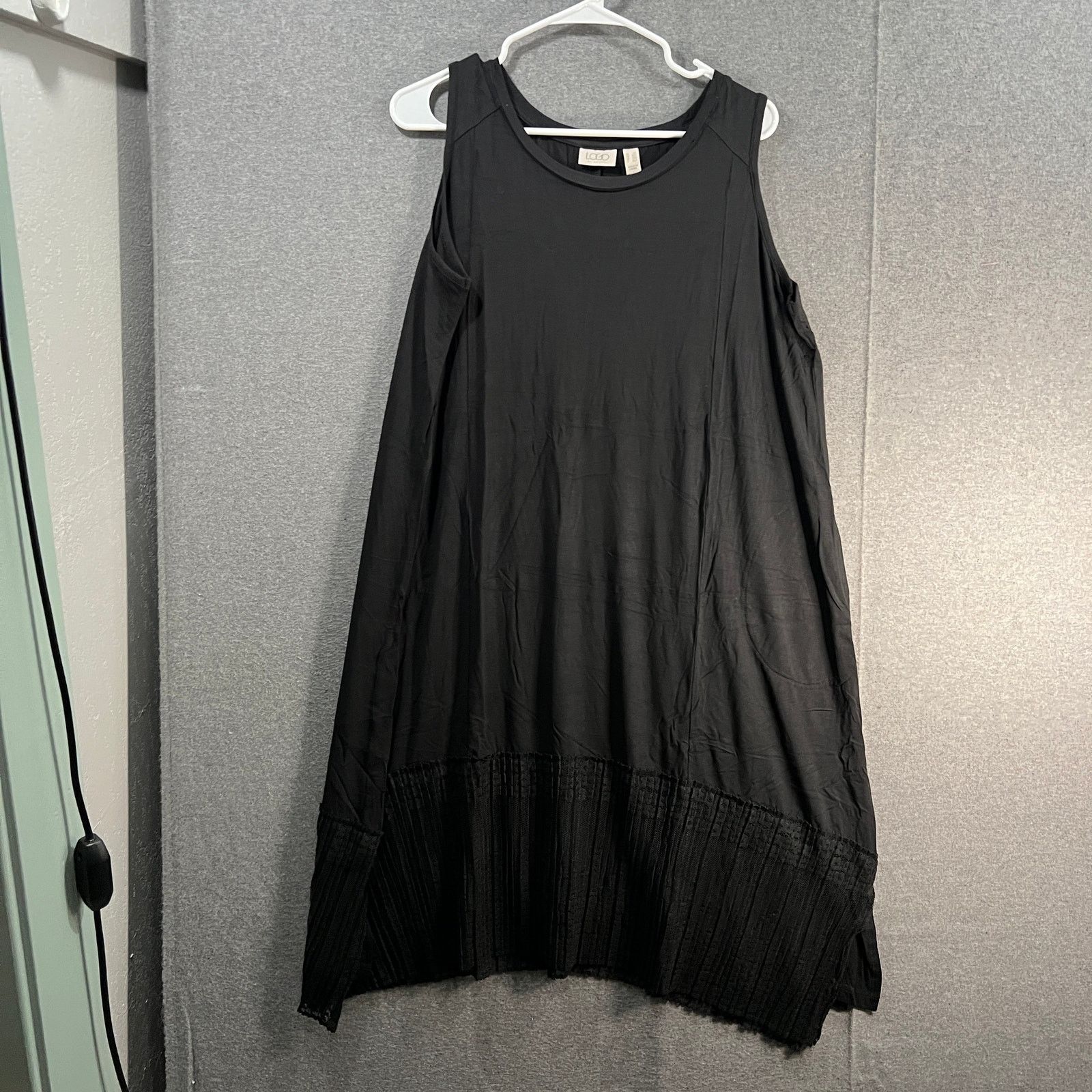 Other LOGO by Lori Goldstein Petite Rayon Dress Size L / US 10 / IT 46 - 1 Thumbnail