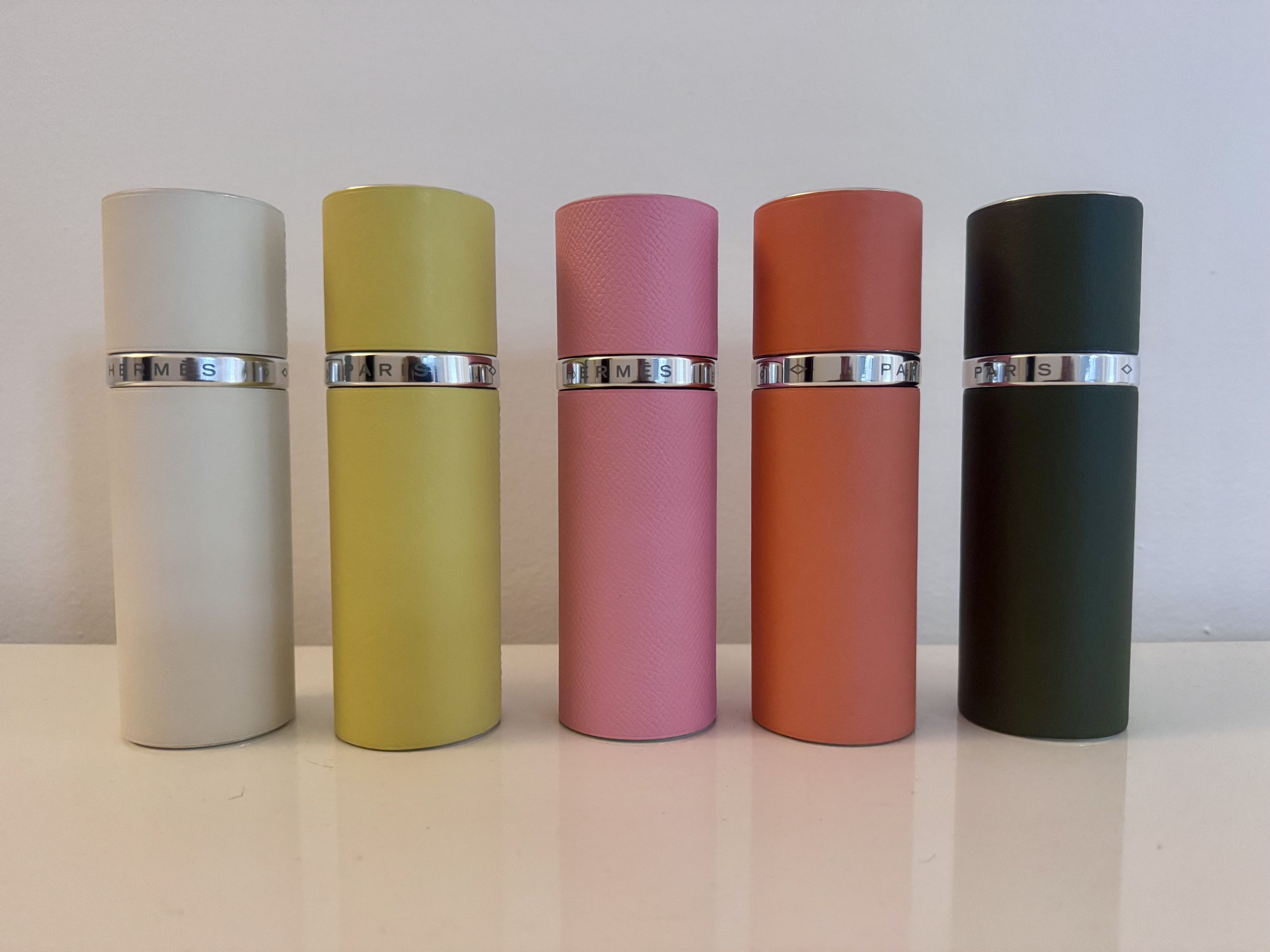 Hermès leather travel spray (large model) factice bottle