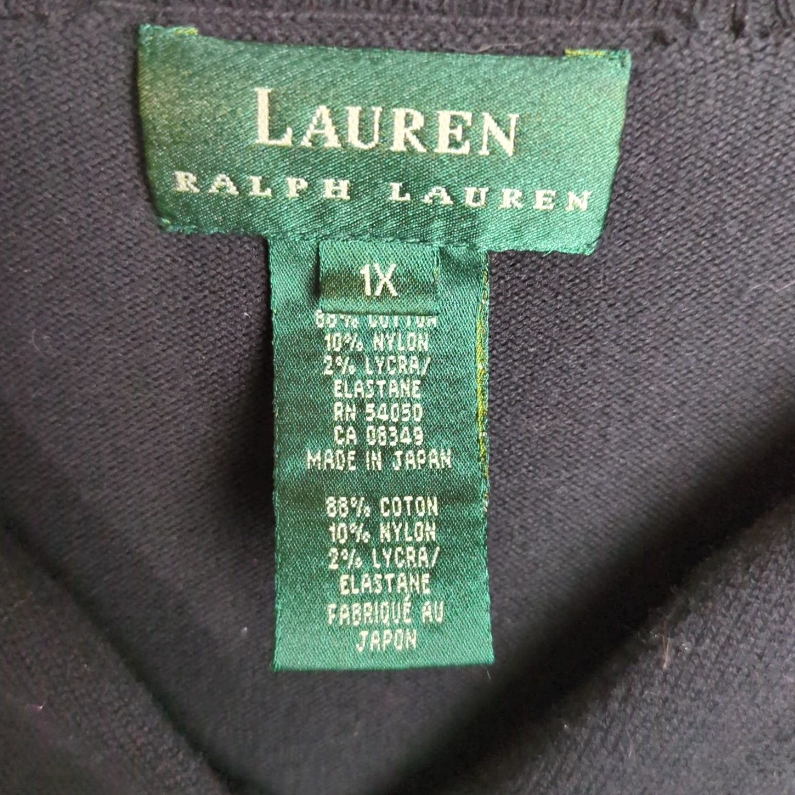 Ralph Lauren Ralph Lauren Cardigan Shirt Women Black Button Up Size 1X XL Size XL / US 12-14 / IT 48-50 - 3 Thumbnail